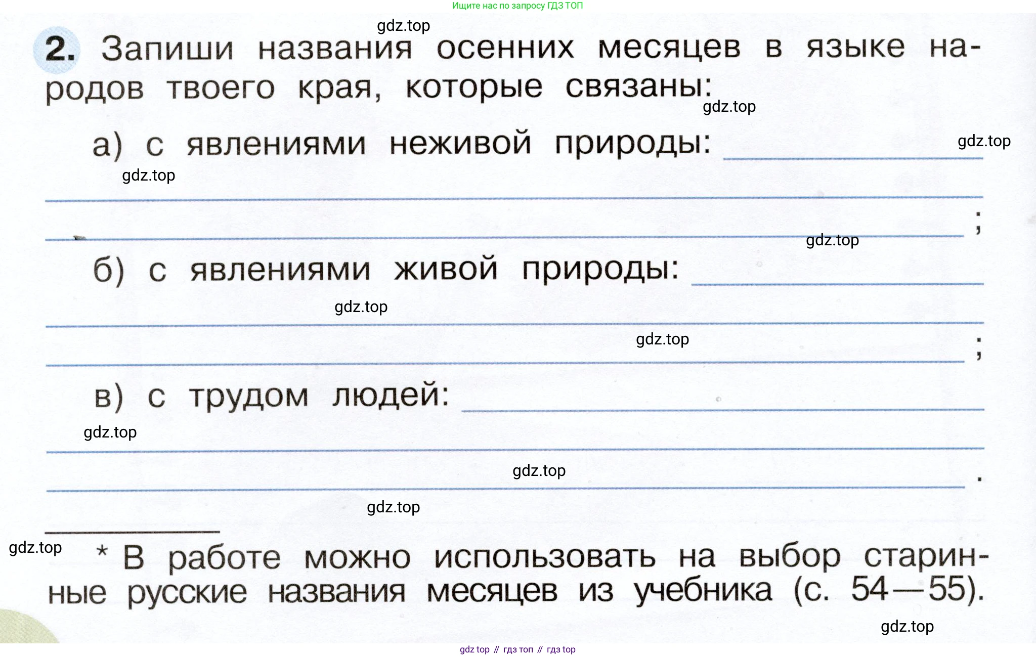 Окружающий мир, 2 класс рабочая тетрадь, авторы: Плешаков Андрей Анатольевич, Новицкая Марина Юрьевна, издательство Просвещение, Москва, 2019, белого цвета, Часть 1, страница 36, номер 2, Условие