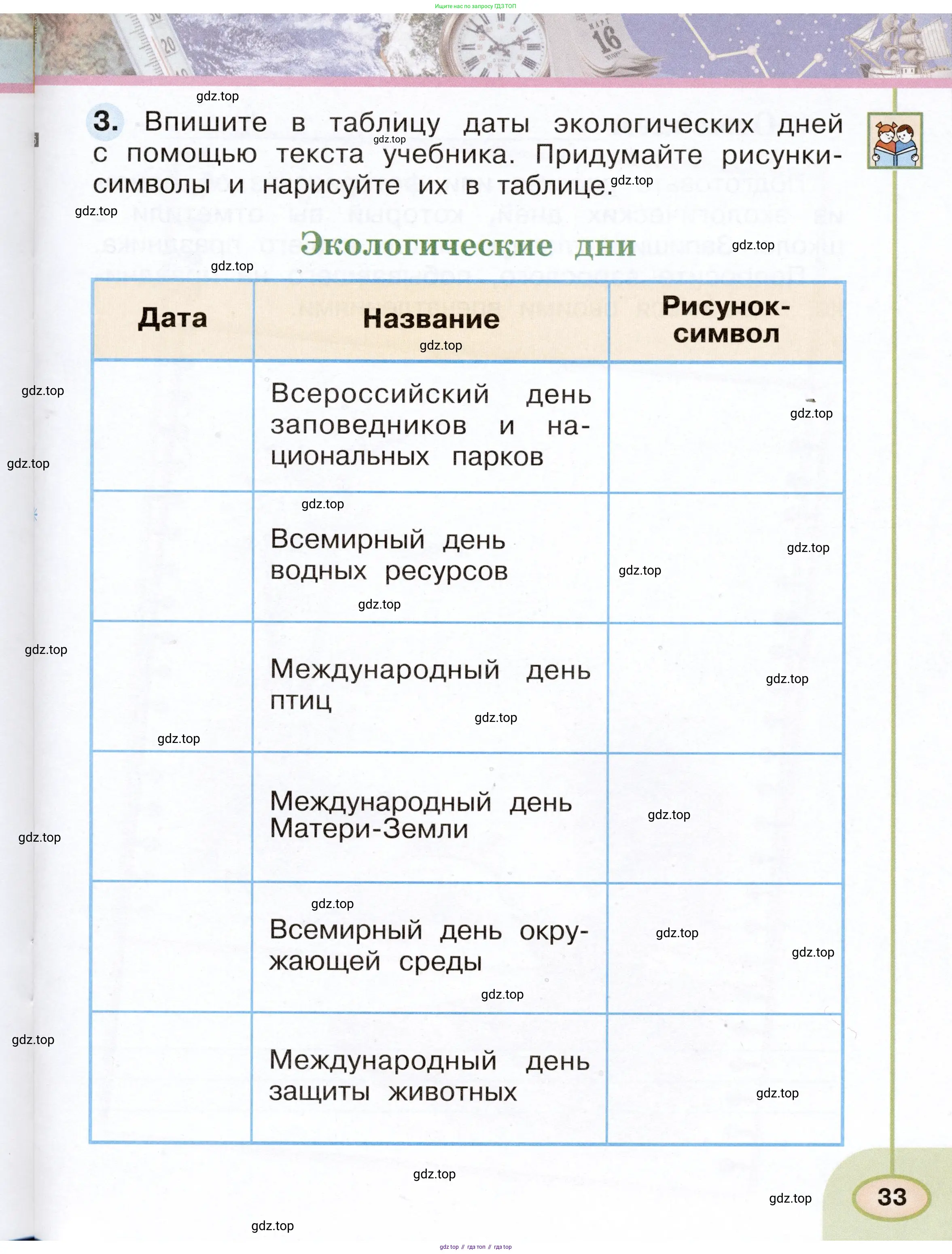Окружающий мир, 2 класс рабочая тетрадь, авторы: Плешаков Андрей Анатольевич, Новицкая Марина Юрьевна, издательство Просвещение, Москва, 2019, белого цвета, Часть 1, страница 33
