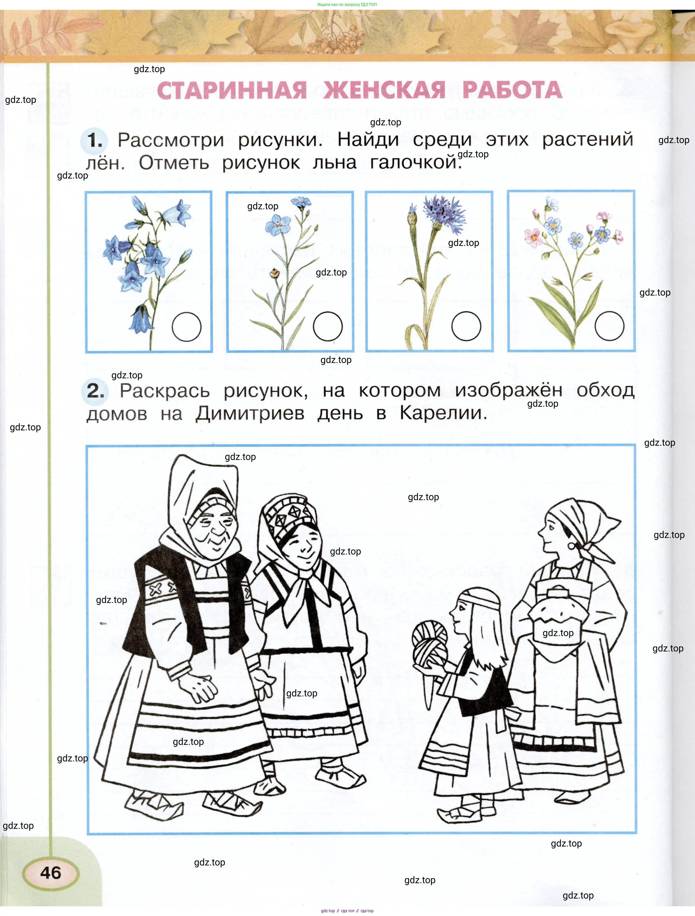 Окружающий мир, 2 класс рабочая тетрадь, авторы: Плешаков Андрей Анатольевич, Новицкая Марина Юрьевна, издательство Просвещение, Москва, 2019, белого цвета, Часть 1, страница 46