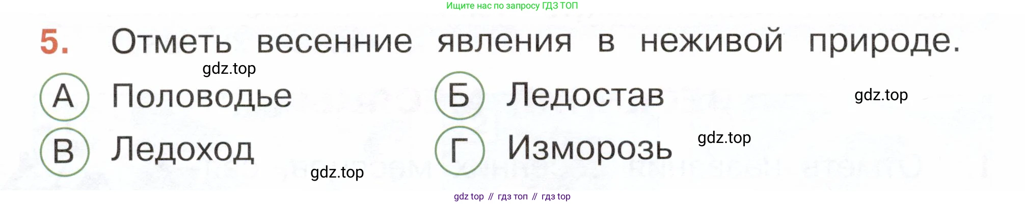 ГДЗ Окружающий мир, 2 класс Тесты, авторы: Плешаков Андрей Анатольевич, Новицкая Марина Юрьевна, Назарова З Д, издательство Просвещение, Москва, 2019, белого цвета, страница 56, номер 5, Условие