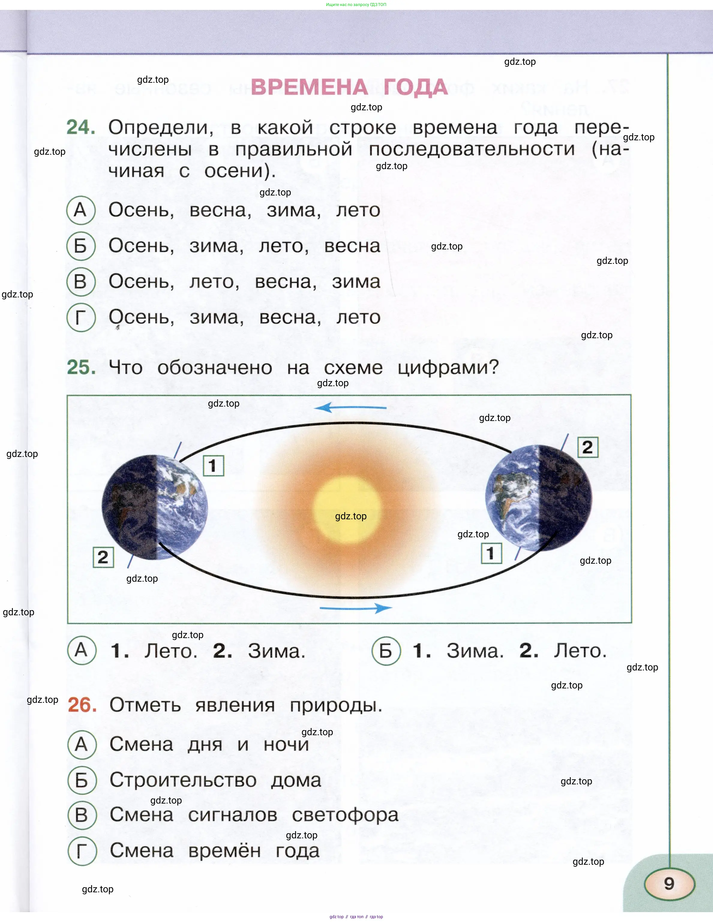 Окружающий мир, 2 класс Тесты, авторы: Плешаков Андрей Анатольевич, Новицкая Марина Юрьевна, Назарова З Д, издательство Просвещение, Москва, 2019, белого цвета, страница 9