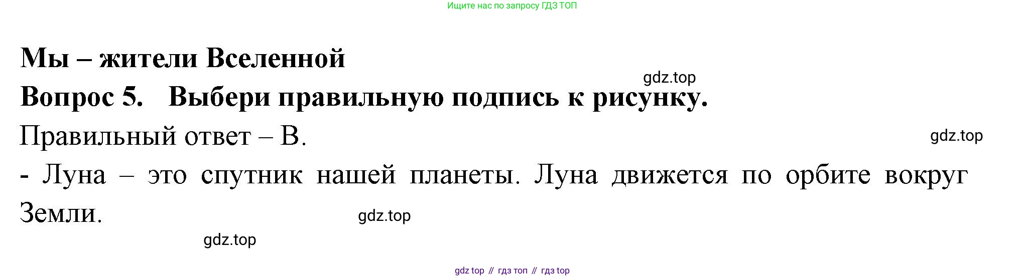 ГДЗ Окружающий мир, 2 класс Тесты, авторы: Плешаков Андрей Анатольевич, Новицкая Марина Юрьевна, Назарова З Д, издательство Просвещение, Москва, 2019, белого цвета, страница 4, номер 5, Решение