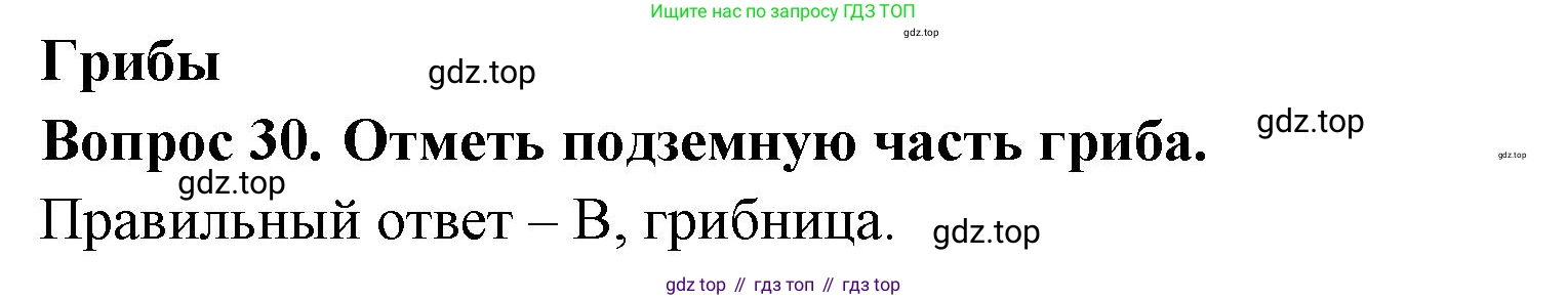 ГДЗ Окружающий мир, 2 класс Тесты, авторы: Плешаков Андрей Анатольевич, Новицкая Марина Юрьевна, Назарова З Д, издательство Просвещение, Москва, 2019, белого цвета, страница 26, номер 30, Решение