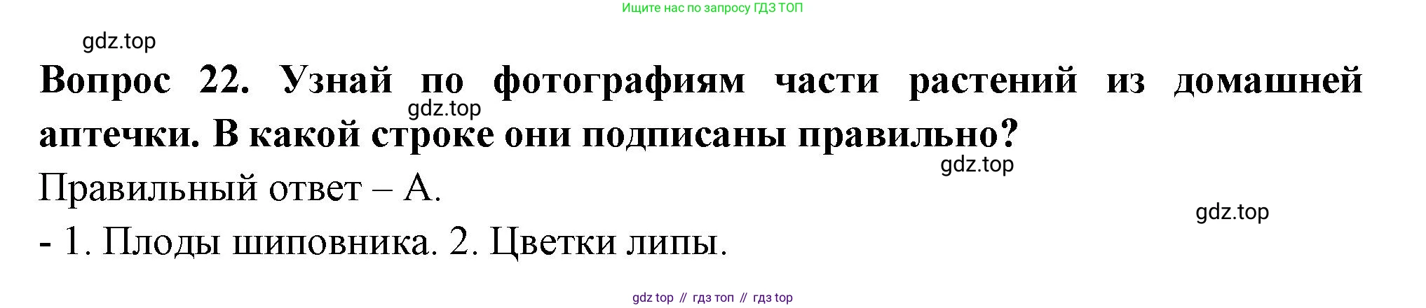 ГДЗ Окружающий мир, 2 класс Тесты, авторы: Плешаков Андрей Анатольевич, Новицкая Марина Юрьевна, Назарова З Д, издательство Просвещение, Москва, 2019, белого цвета, страница 44, номер 22, Решение