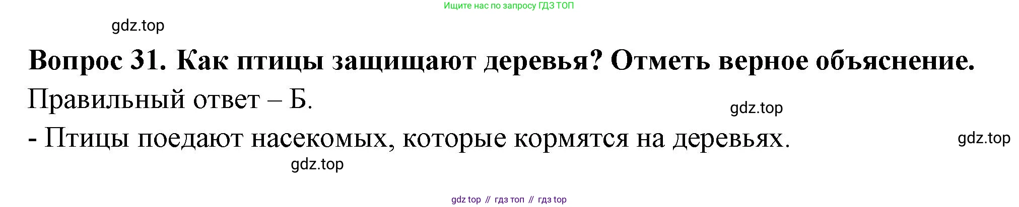 ГДЗ Окружающий мир, 2 класс Тесты, авторы: Плешаков Андрей Анатольевич, Новицкая Марина Юрьевна, Назарова З Д, издательство Просвещение, Москва, 2019, белого цвета, страница 64, номер 31, Решение