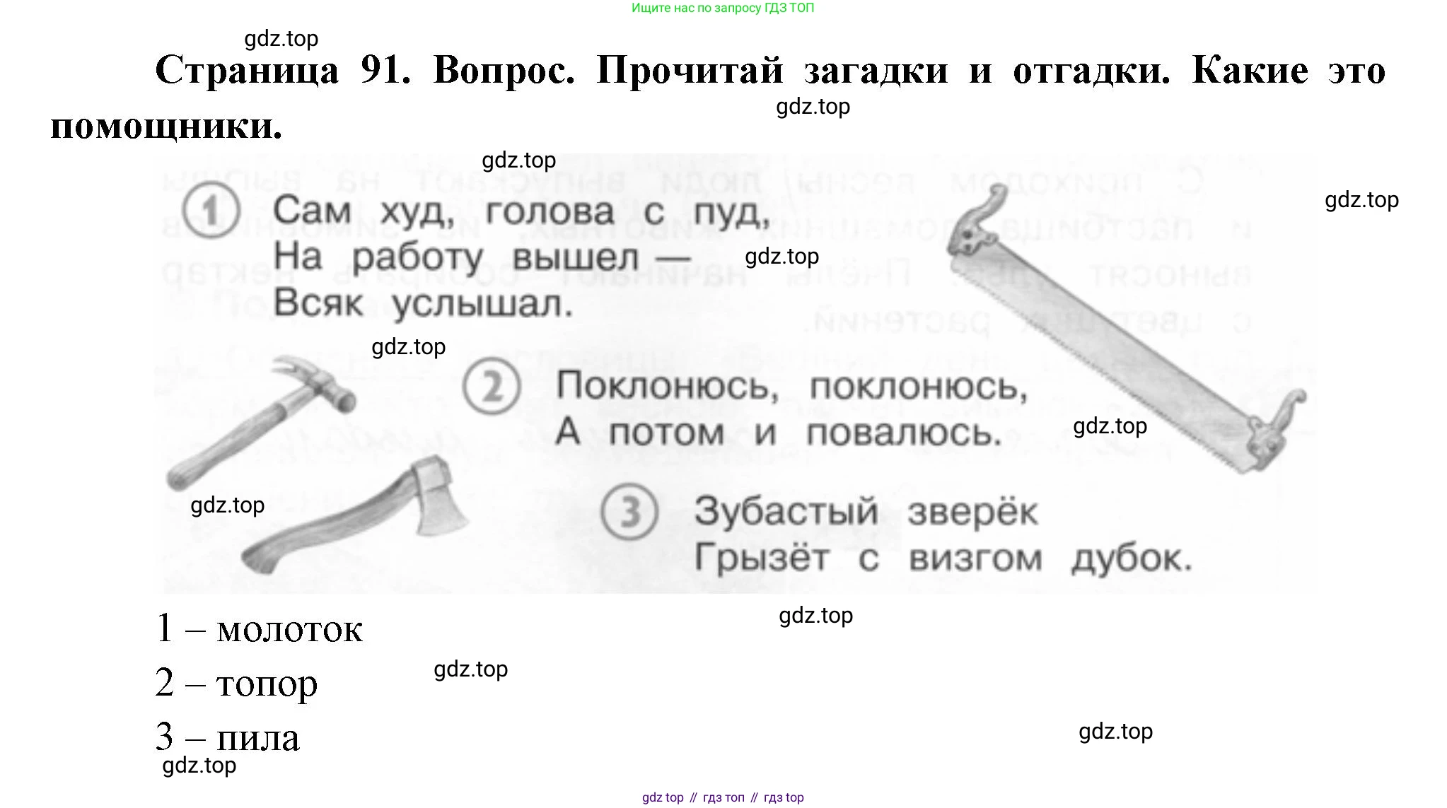 ГДЗ Окружающий мир, 2 класс Учебник, авторы: Плешаков Андрей Анатольевич, Новицкая Марина Юрьевна, издательство Просвещение, Москва, 2023, белого цвета, Часть 2, страница 91, номер 1, Решение
