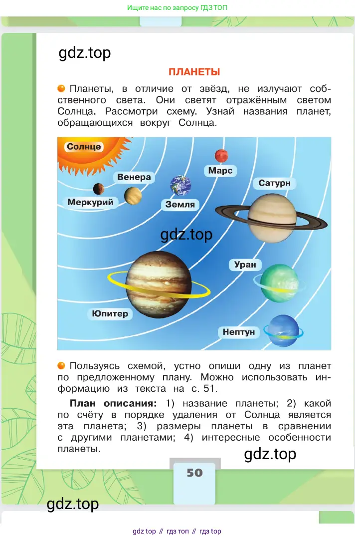 Окружающий мир, 2 класс Учебник, автор: Плешаков Андрей Анатольевич, издательство Просвещение, Москва, 2023, белого цвета, Часть 2, страница 50