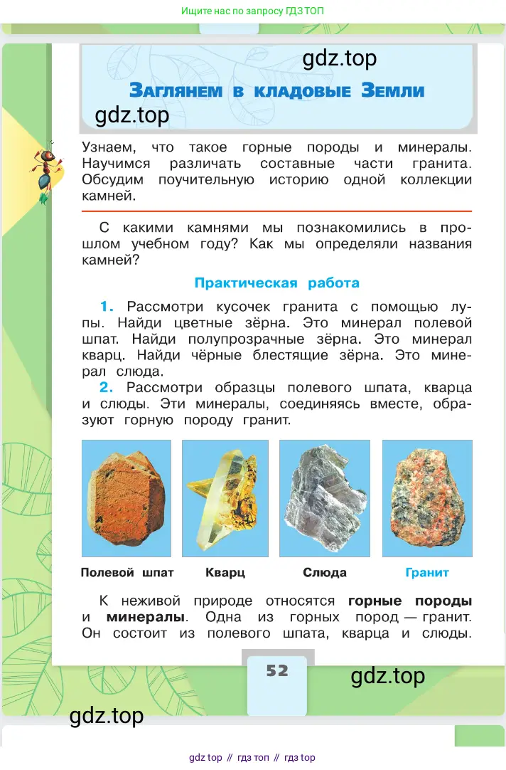 Окружающий мир, 2 класс Учебник, автор: Плешаков Андрей Анатольевич, издательство Просвещение, Москва, 2023, белого цвета, Часть 1, страница 52