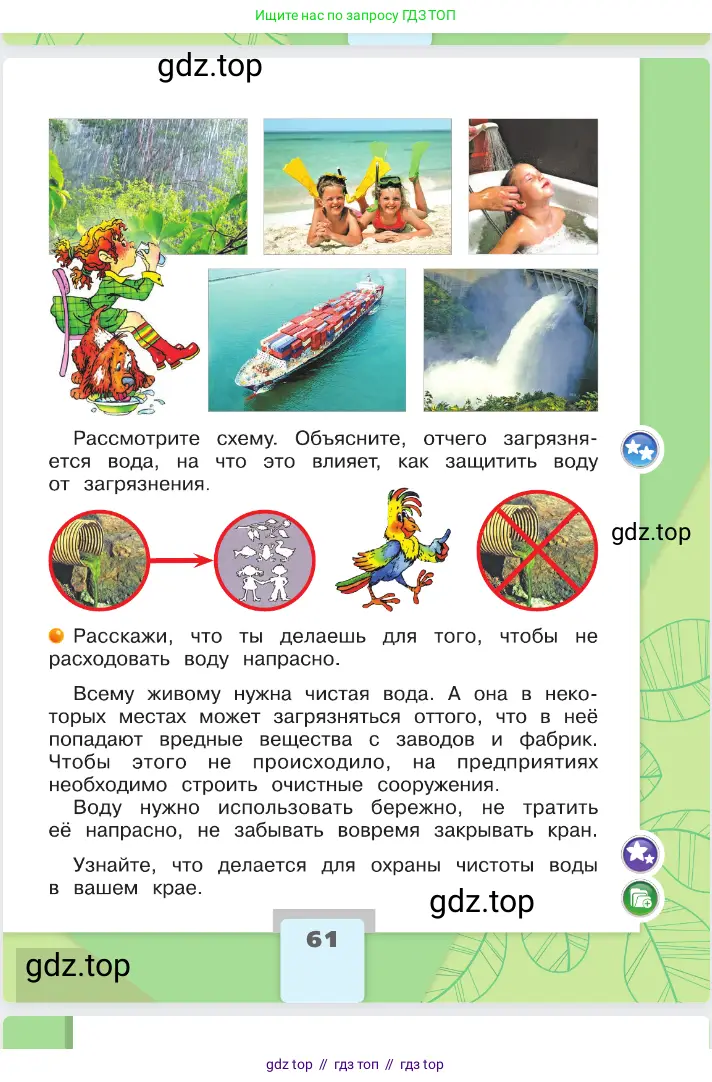 Окружающий мир, 2 класс Учебник, автор: Плешаков Андрей Анатольевич, издательство Просвещение, Москва, 2023, белого цвета, страница 61