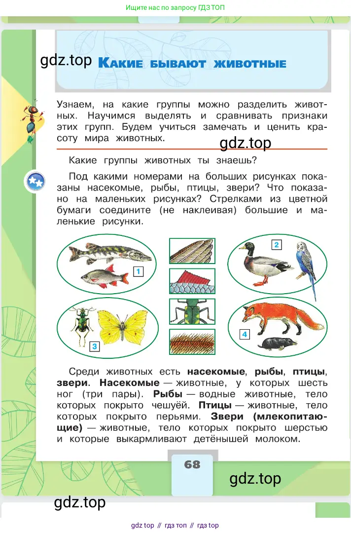 Окружающий мир, 2 класс Учебник, автор: Плешаков Андрей Анатольевич, издательство Просвещение, Москва, 2023, белого цвета, Часть 1, страница 68