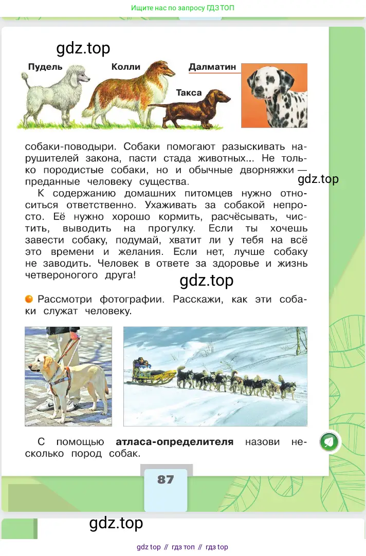 Окружающий мир, 2 класс Учебник, автор: Плешаков Андрей Анатольевич, издательство Просвещение, Москва, 2023, белого цвета, страница 87