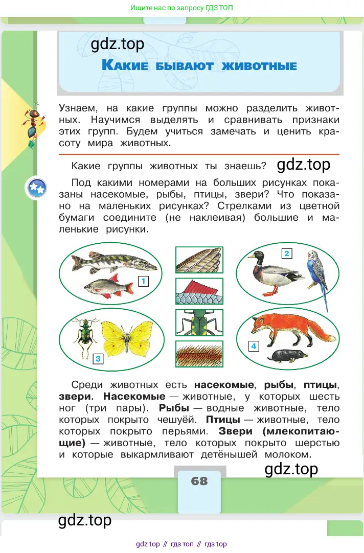 Окружающий мир, 2 класс Учебник, автор: Плешаков Андрей Анатольевич, издательство Просвещение, Москва, 2023, белого цвета, Часть 1, страница 68