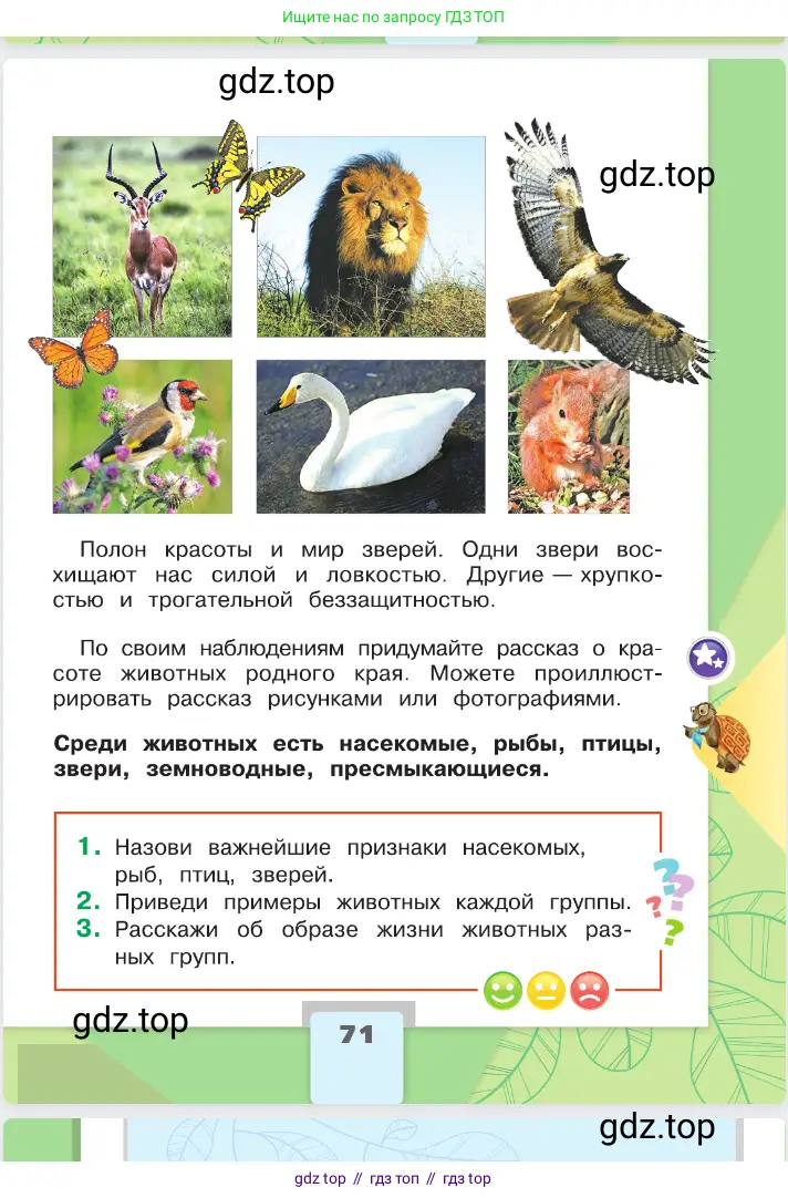 Окружающий мир, 2 класс Учебник, автор: Плешаков Андрей Анатольевич, издательство Просвещение, Москва, 2023, белого цвета, страница 71