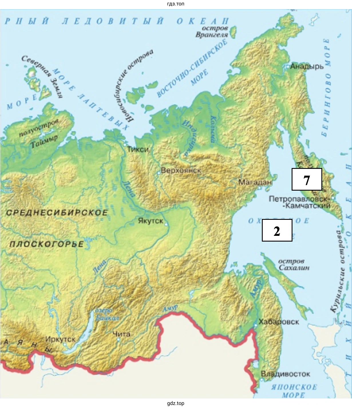 Найдите эти места на карте (с.90 - 91)