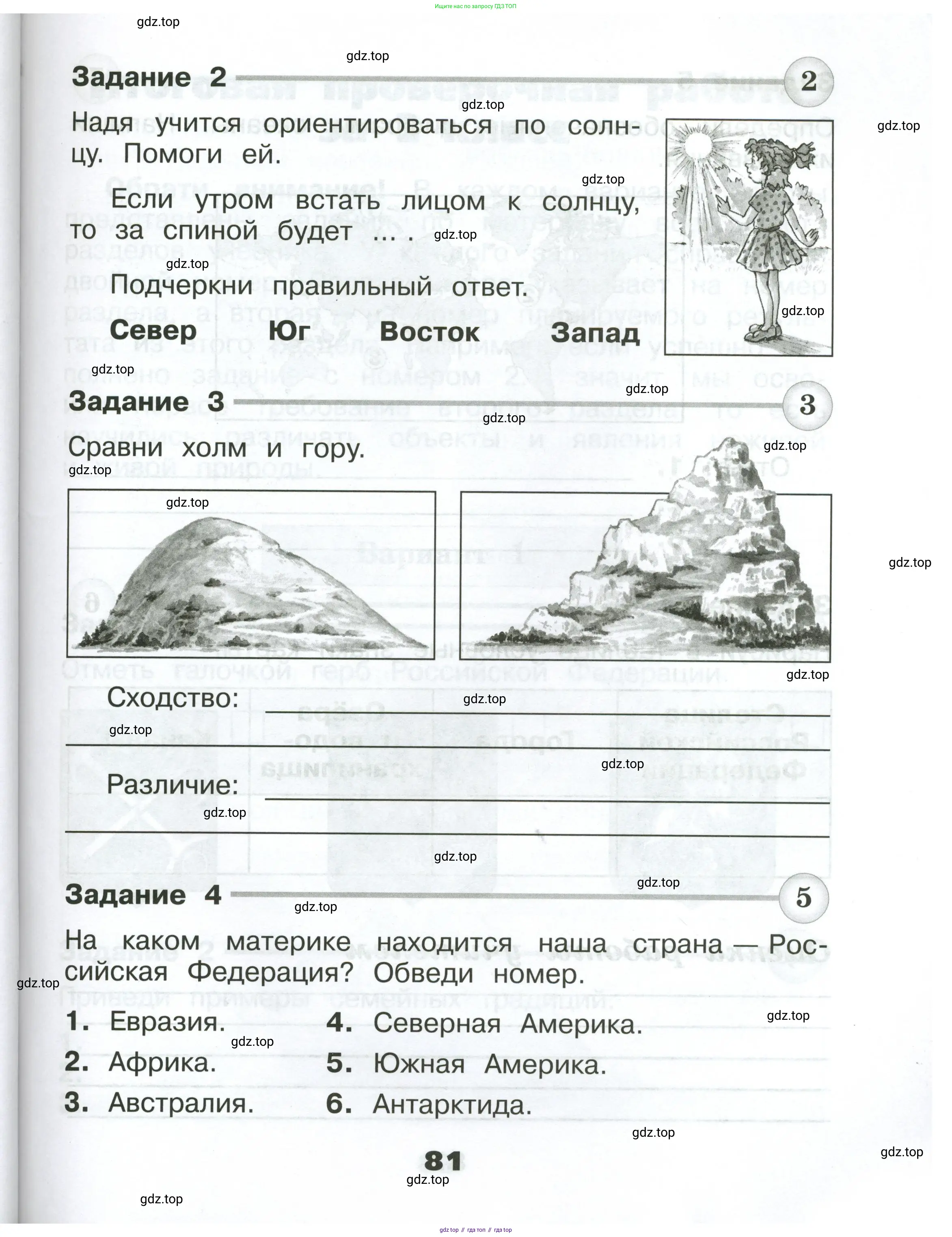 Окружающий мир, 2 класс Проверочные работы, авторы: Плешаков Андрей Анатольевич, Плешаков С А, издательство Просвещение, Москва, 2023, белого цвета, страница 81