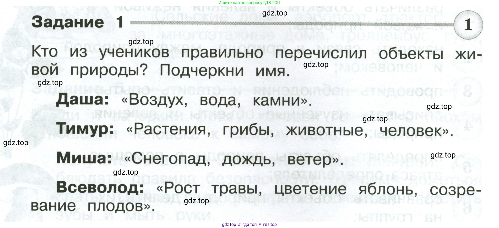 Окружающий мир, 2 класс Проверочные работы, авторы: Плешаков Андрей Анатольевич, Плешаков С А, издательство Просвещение, Москва, 2023, белого цвета, страница 24, номер 1, Условие