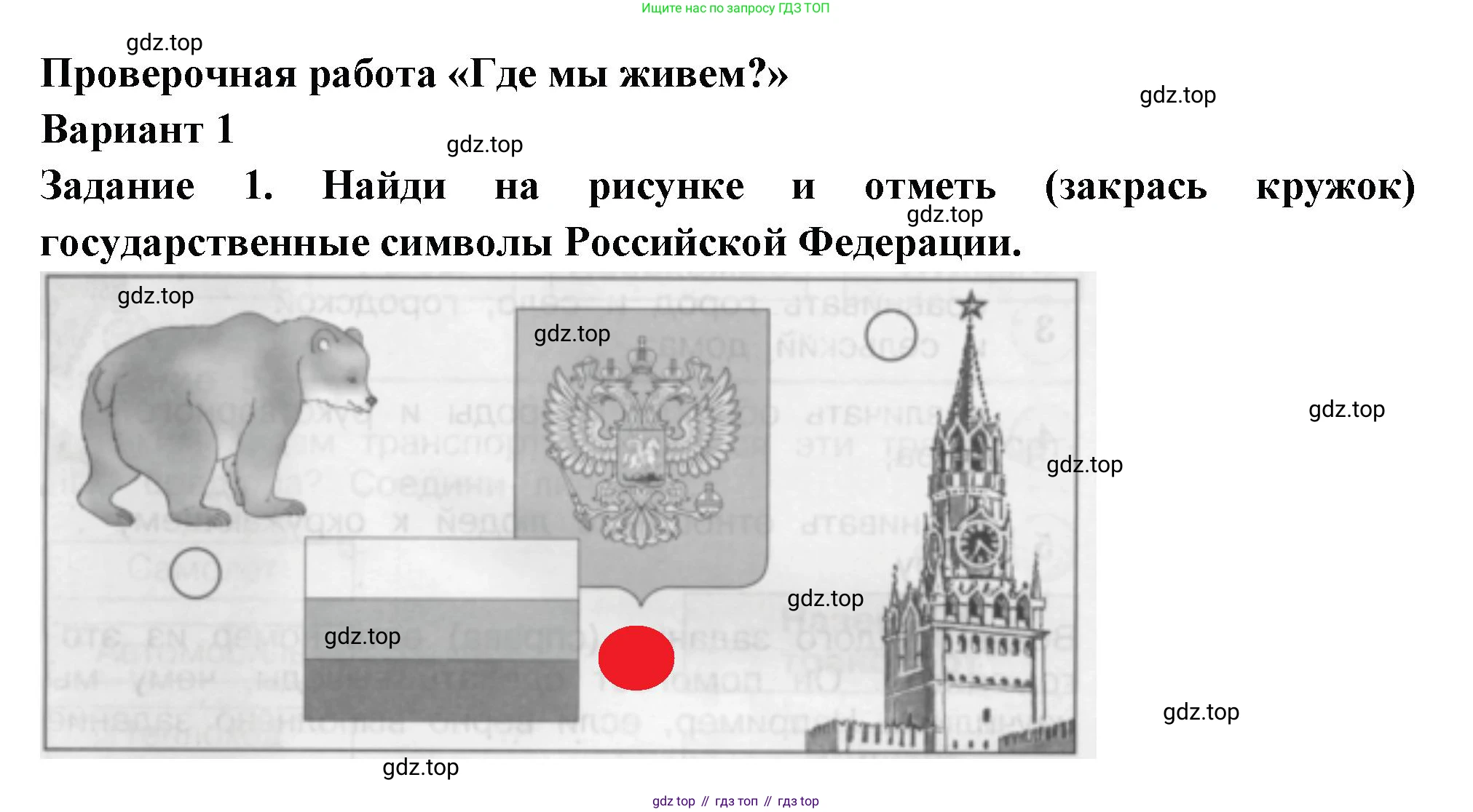 Окружающий мир, 2 класс Проверочные работы, авторы: Плешаков Андрей Анатольевич, Плешаков С А, издательство Просвещение, Москва, 2023, белого цвета, страница 14, номер 1, Решение