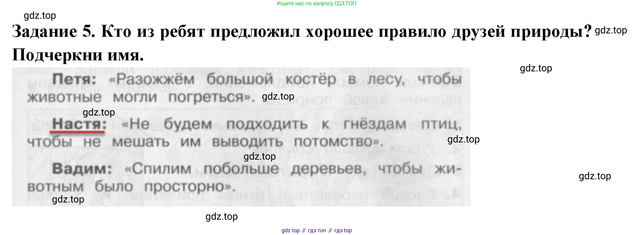 Окружающий мир, 2 класс Проверочные работы, авторы: Плешаков Андрей Анатольевич, Плешаков С А, издательство Просвещение, Москва, 2023, белого цвета, страница 31, номер 5, Решение
