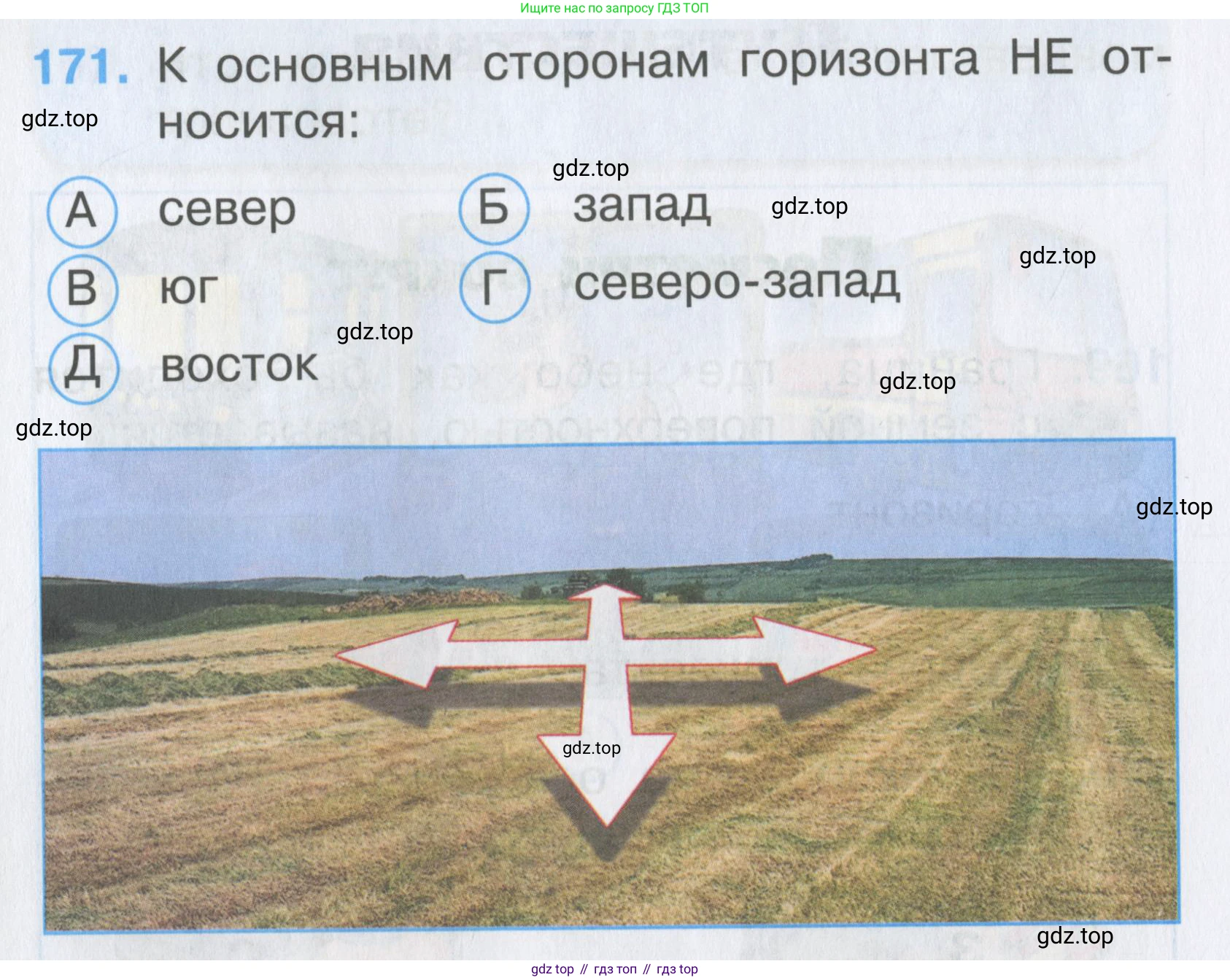 ГДЗ Окружающий мир, 2 класс Тесты, авторы: Плешаков Андрей Анатольевич, Гара Наталья Николаевна, Назарова З Д, издательство Просвещение, Москва, 2015, белого цвета, страница 62, номер 171, Условие