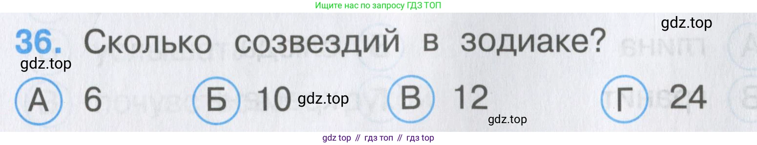ГДЗ Окружающий мир, 2 класс Тесты, авторы: Плешаков Андрей Анатольевич, Гара Наталья Николаевна, Назарова З Д, издательство Просвещение, Москва, 2015, белого цвета, страница 15, номер 36, Условие