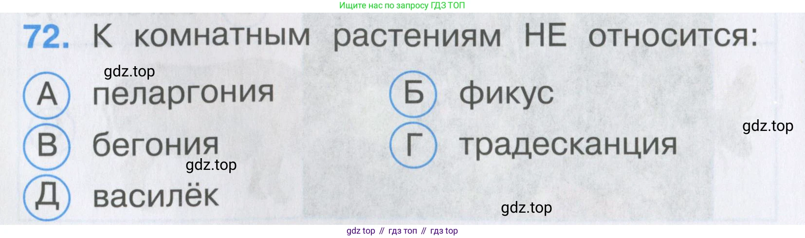 ГДЗ Окружающий мир, 2 класс Тесты, авторы: Плешаков Андрей Анатольевич, Гара Наталья Николаевна, Назарова З Д, издательство Просвещение, Москва, 2015, белого цвета, страница 28, номер 72, Условие