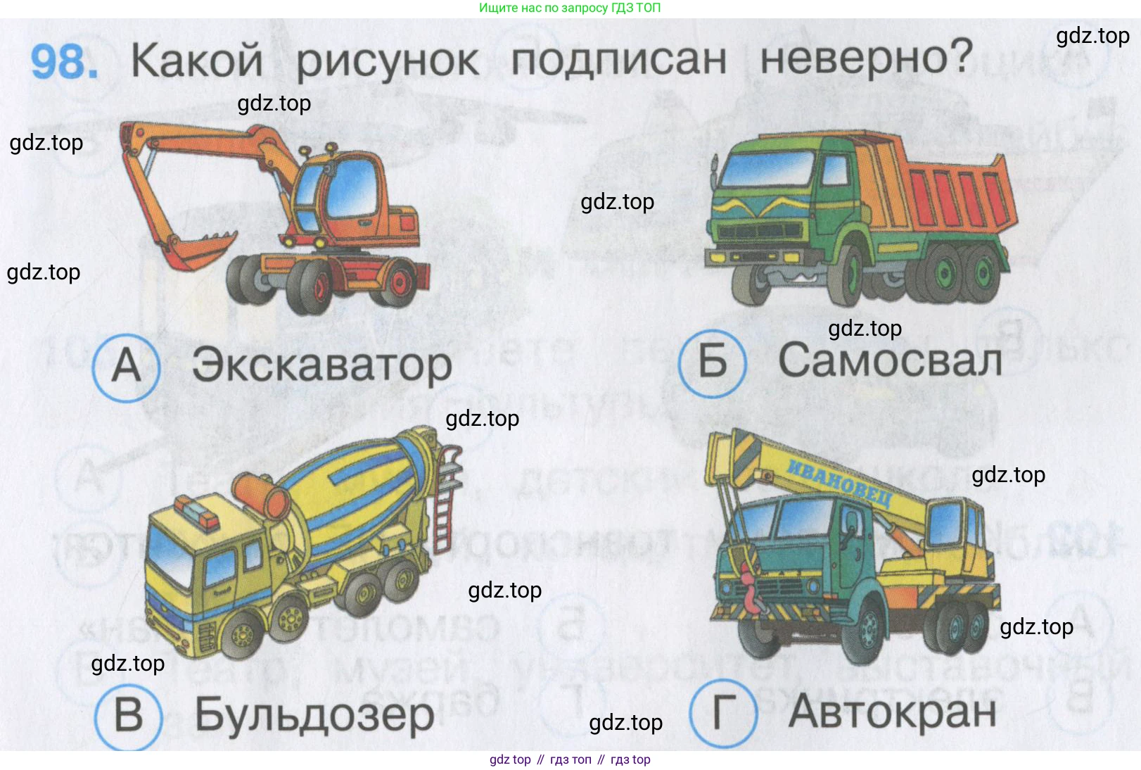 ГДЗ Окружающий мир, 2 класс Тесты, авторы: Плешаков Андрей Анатольевич, Гара Наталья Николаевна, Назарова З Д, издательство Просвещение, Москва, 2015, белого цвета, страница 37, номер 98, Условие