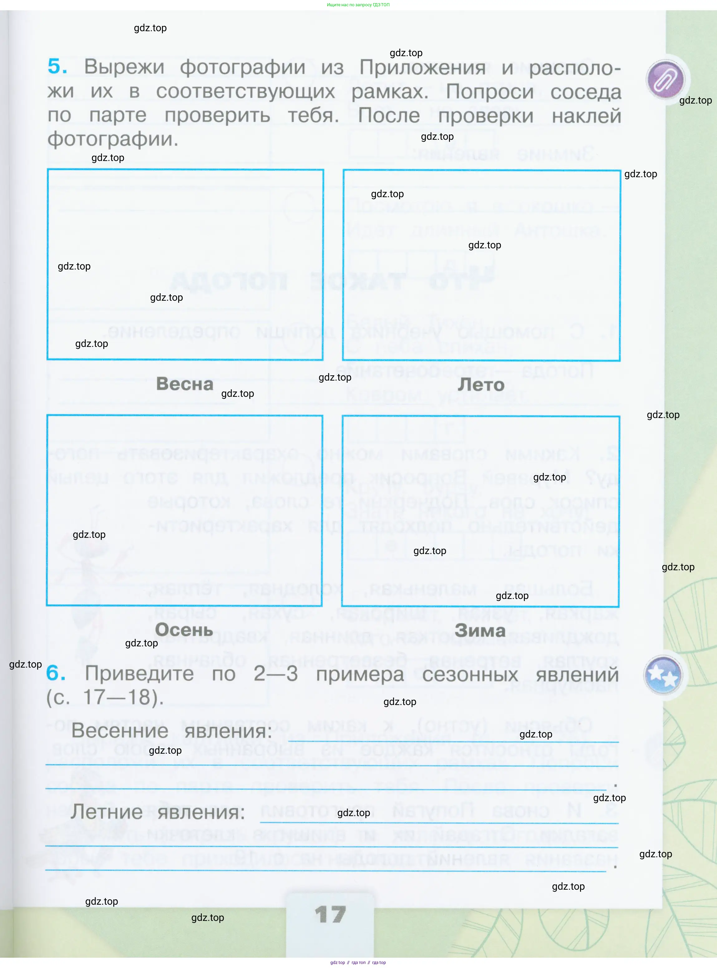 Окружающий мир, 2 класс рабочая тетрадь, автор: Плешаков Андрей Анатольевич, издательство Просвещение, Москва, 2023, белого цвета, страница 17