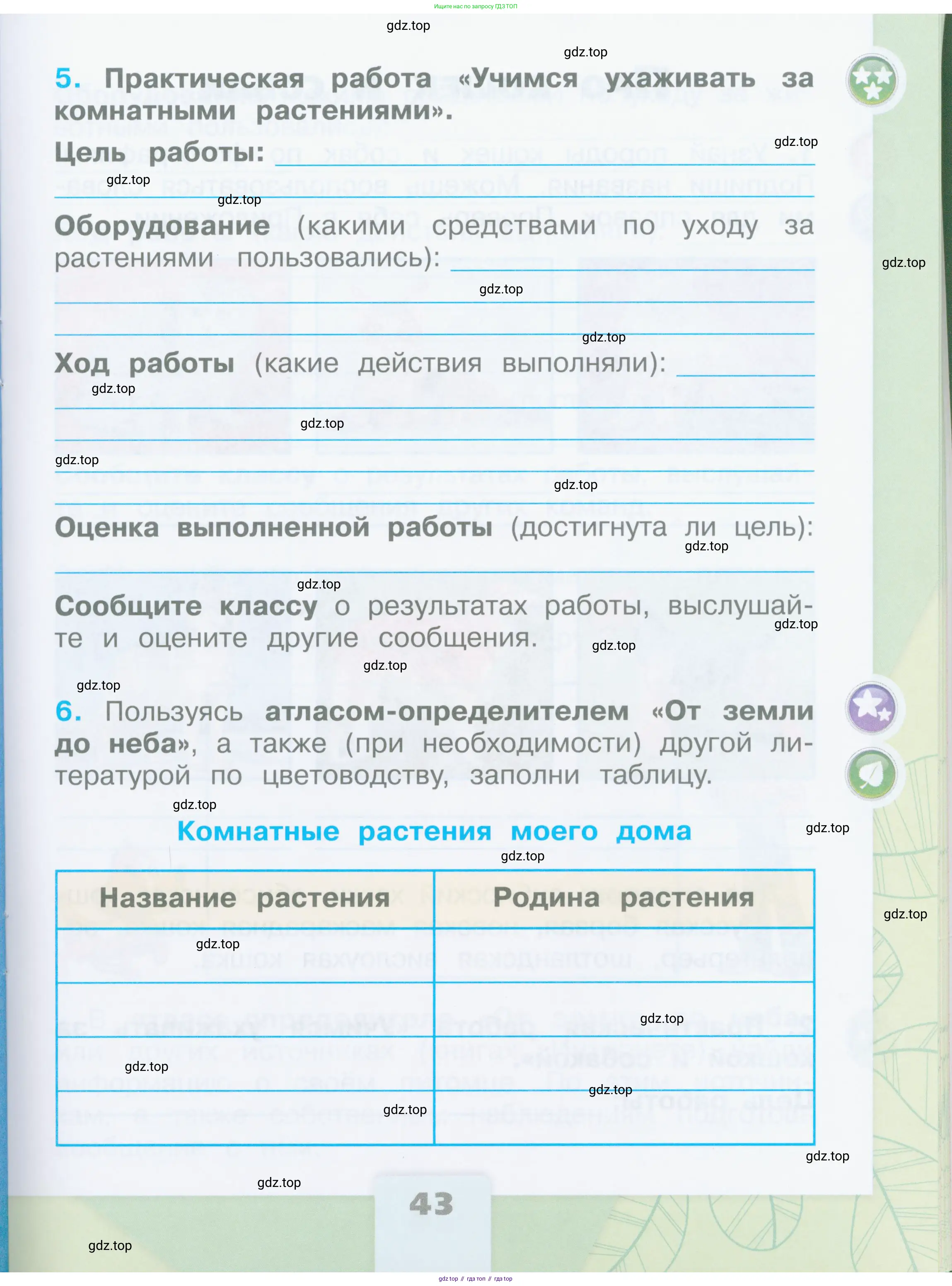 Окружающий мир, 2 класс рабочая тетрадь, автор: Плешаков Андрей Анатольевич, издательство Просвещение, Москва, 2023, белого цвета, Часть 2, страница 43