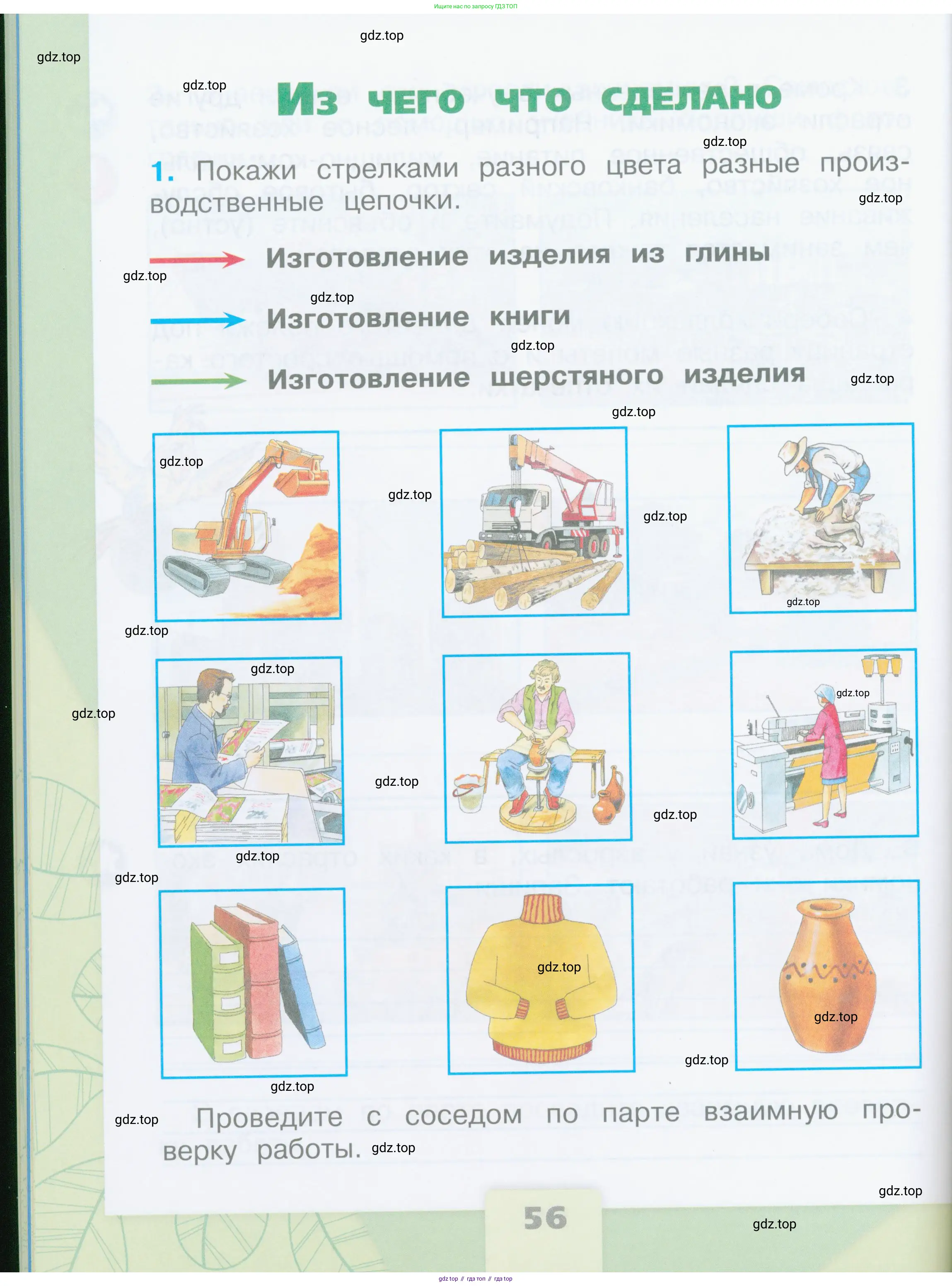 Окружающий мир, 2 класс рабочая тетрадь, автор: Плешаков Андрей Анатольевич, издательство Просвещение, Москва, 2023, белого цвета, Часть 1, страница 56