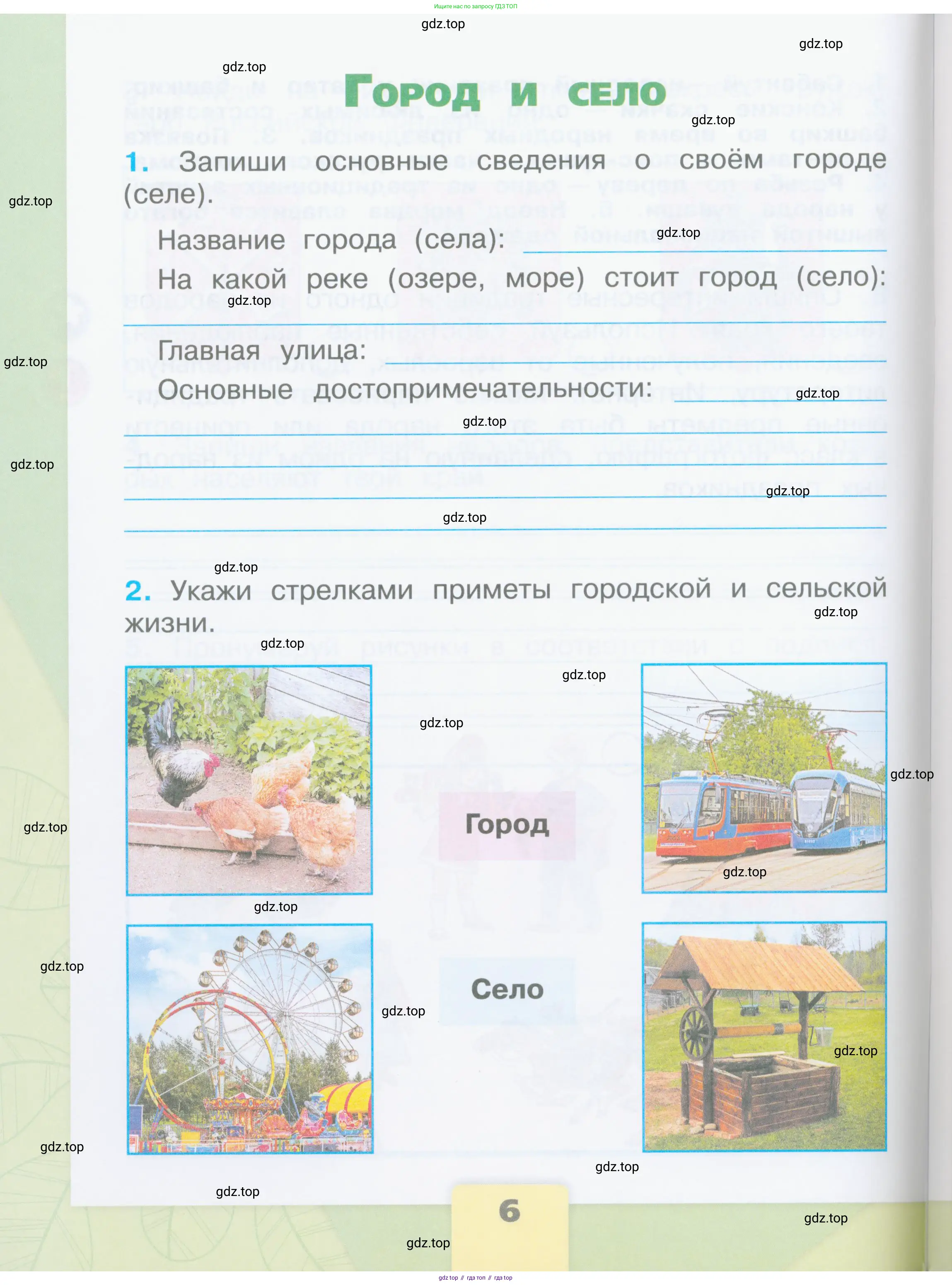 Окружающий мир, 2 класс рабочая тетрадь, автор: Плешаков Андрей Анатольевич, издательство Просвещение, Москва, 2023, белого цвета, Часть 1, страница 6