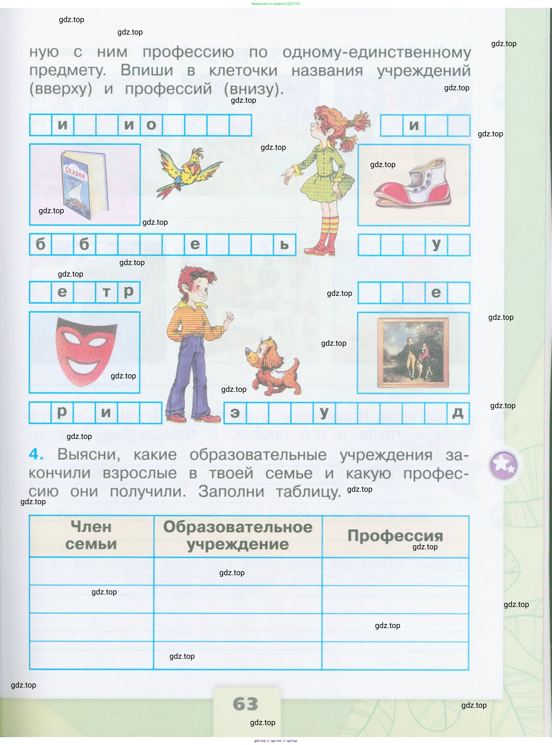 Окружающий мир, 2 класс рабочая тетрадь, автор: Плешаков Андрей Анатольевич, издательство Просвещение, Москва, 2023, белого цвета, страница 63