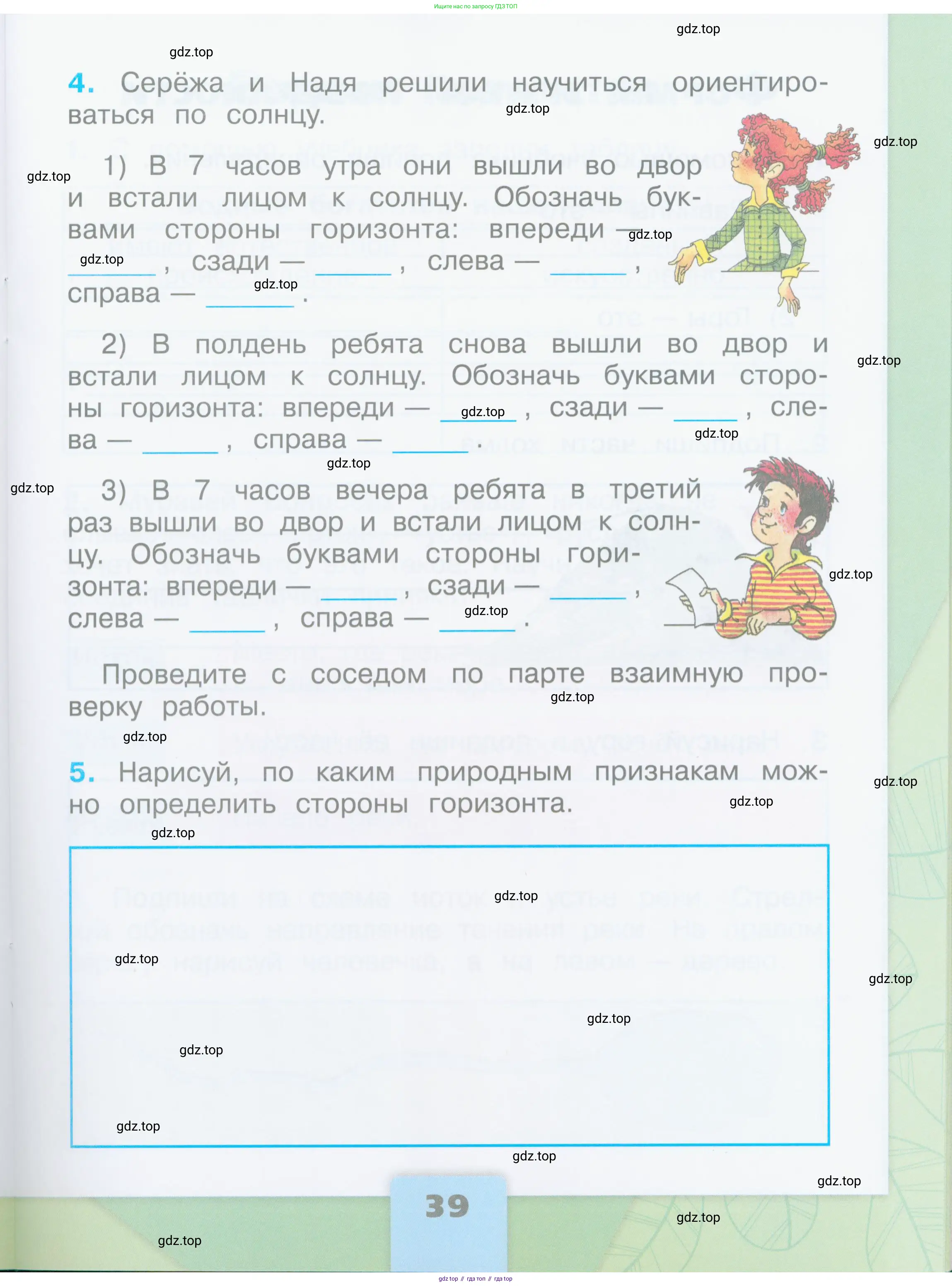 Окружающий мир, 2 класс рабочая тетрадь, автор: Плешаков Андрей Анатольевич, издательство Просвещение, Москва, 2023, белого цвета, страница 39