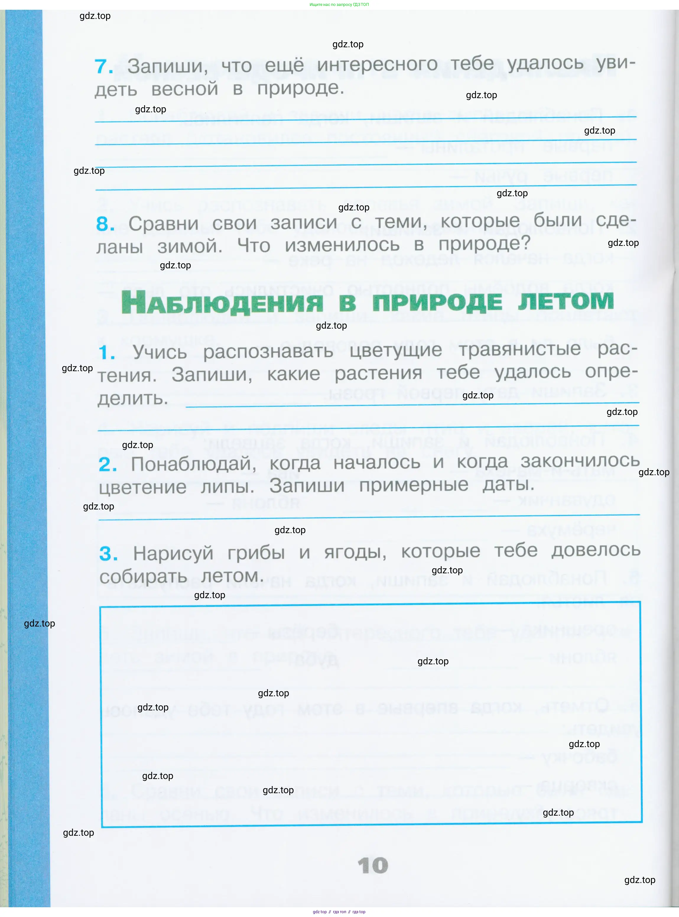 Окружающий мир, 2 класс рабочая тетрадь, автор: Плешаков Андрей Анатольевич, издательство Просвещение, Москва, 2023, белого цвета, Часть 1, страница 10