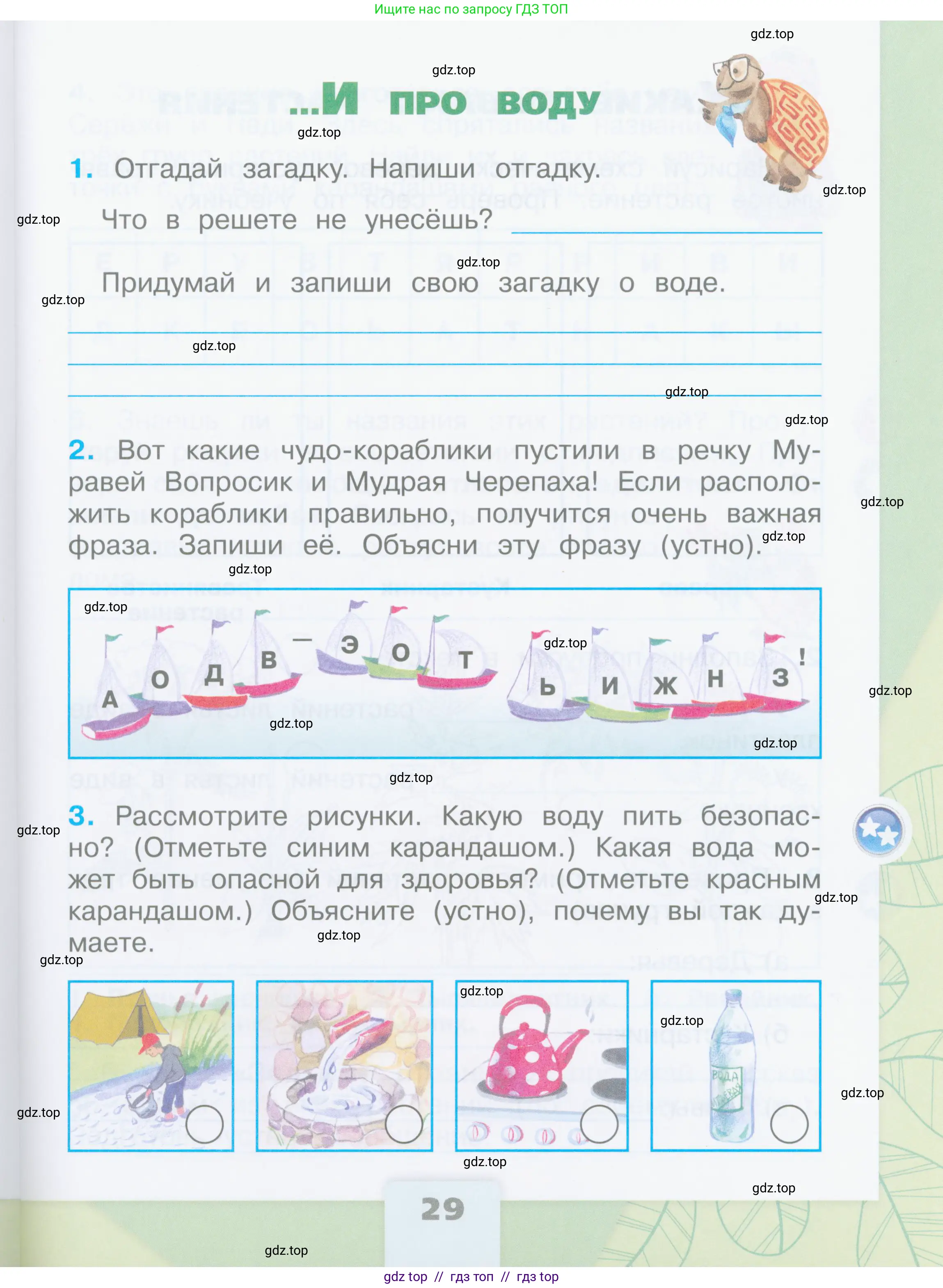 Окружающий мир, 2 класс рабочая тетрадь, автор: Плешаков Андрей Анатольевич, издательство Просвещение, Москва, 2023, белого цвета, Часть 1, страница 29