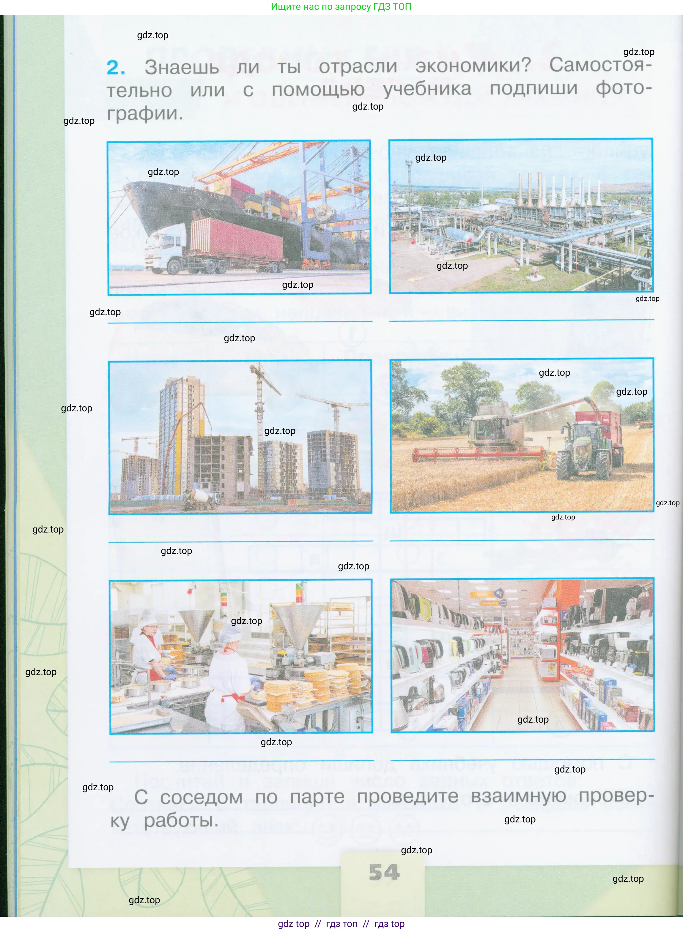 Окружающий мир, 2 класс рабочая тетрадь, автор: Плешаков Андрей Анатольевич, издательство Просвещение, Москва, 2023, белого цвета, страница 54