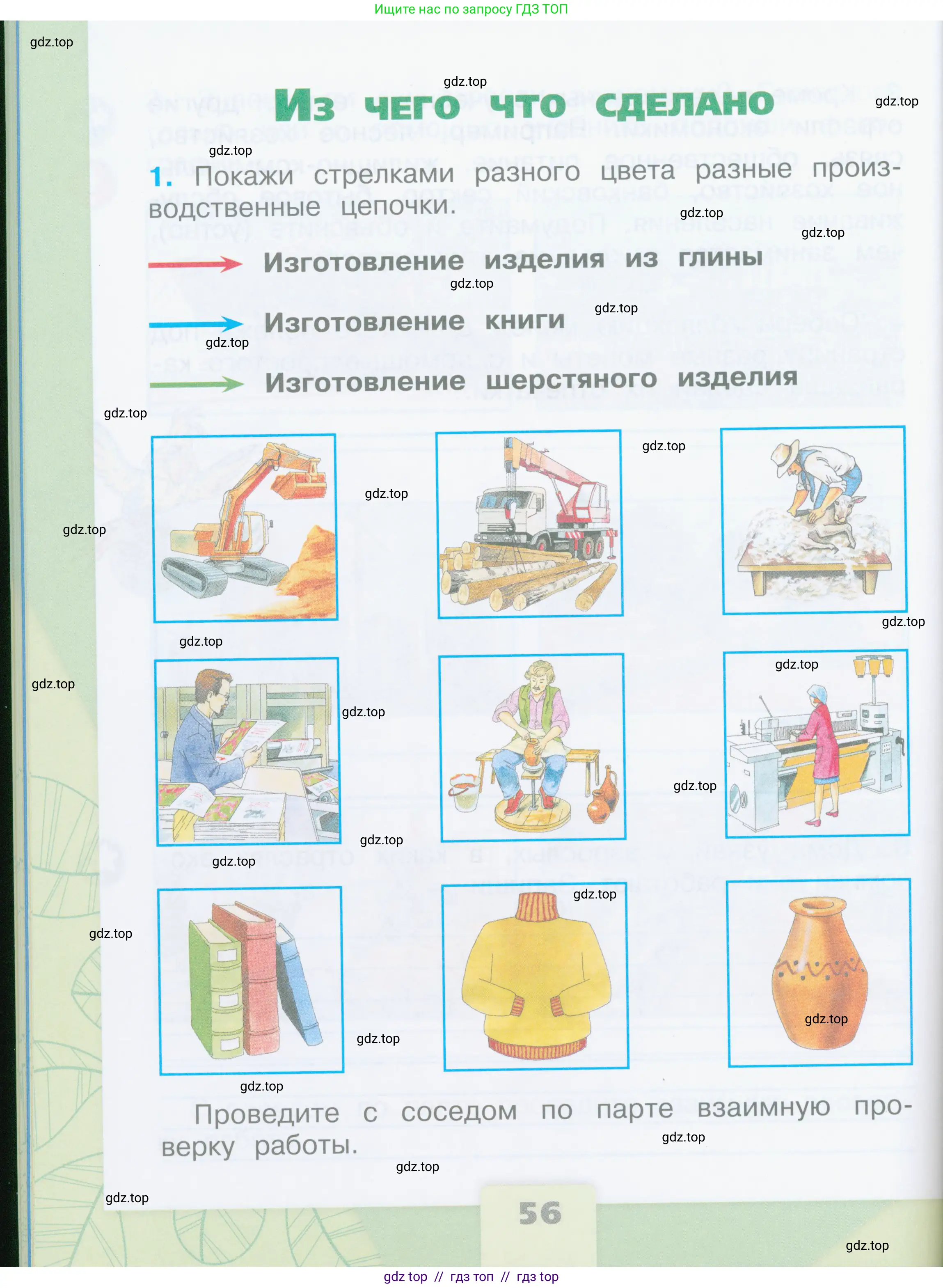 Окружающий мир, 2 класс рабочая тетрадь, автор: Плешаков Андрей Анатольевич, издательство Просвещение, Москва, 2023, белого цвета, Часть 1, страница 56