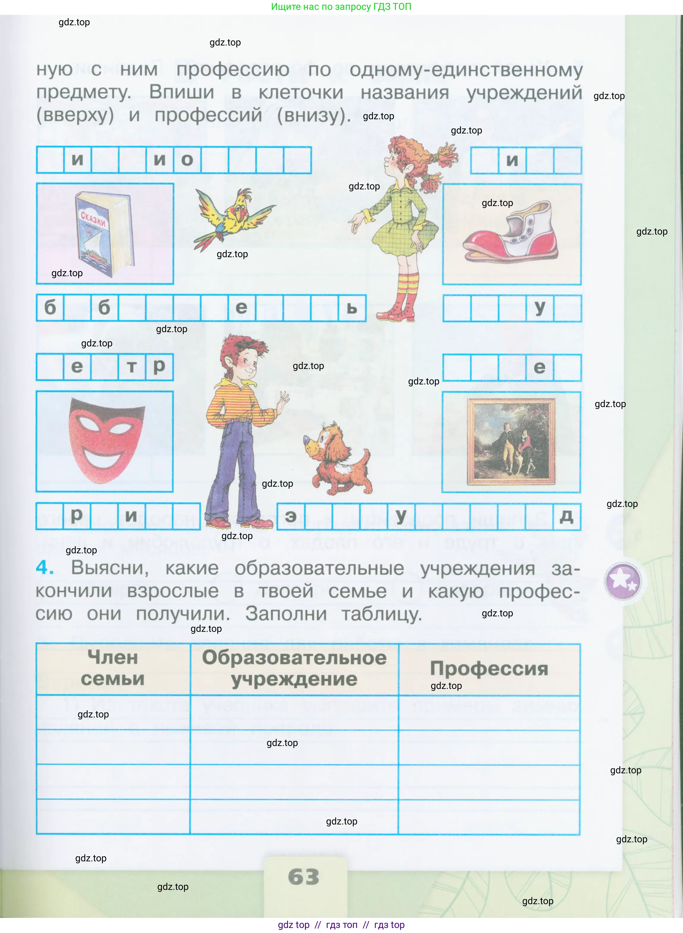 Окружающий мир, 2 класс рабочая тетрадь, автор: Плешаков Андрей Анатольевич, издательство Просвещение, Москва, 2023, белого цвета, страница 63