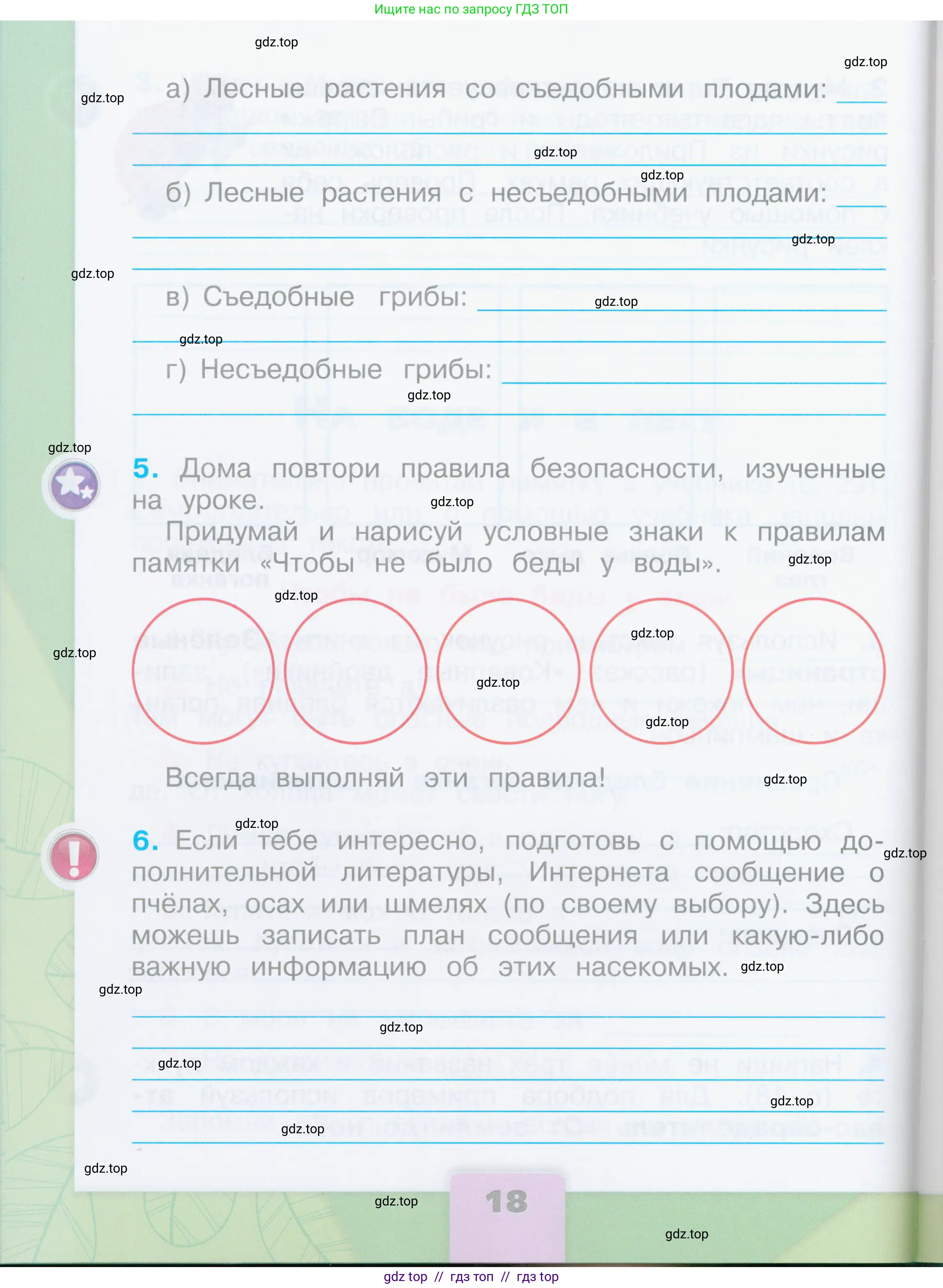 Окружающий мир, 2 класс рабочая тетрадь, автор: Плешаков Андрей Анатольевич, издательство Просвещение, Москва, 2023, белого цвета, страница 18