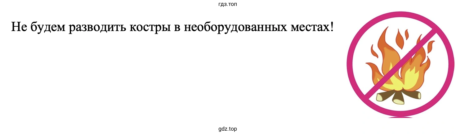 Не будем разводить костры в необорудованных местах!