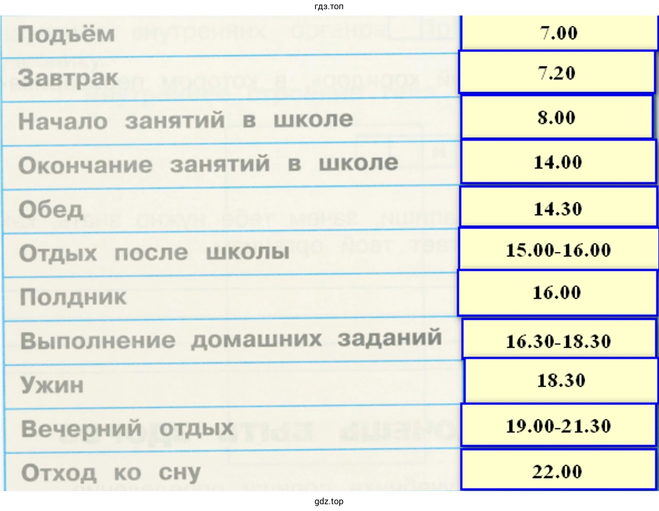 составь для себя режим дня