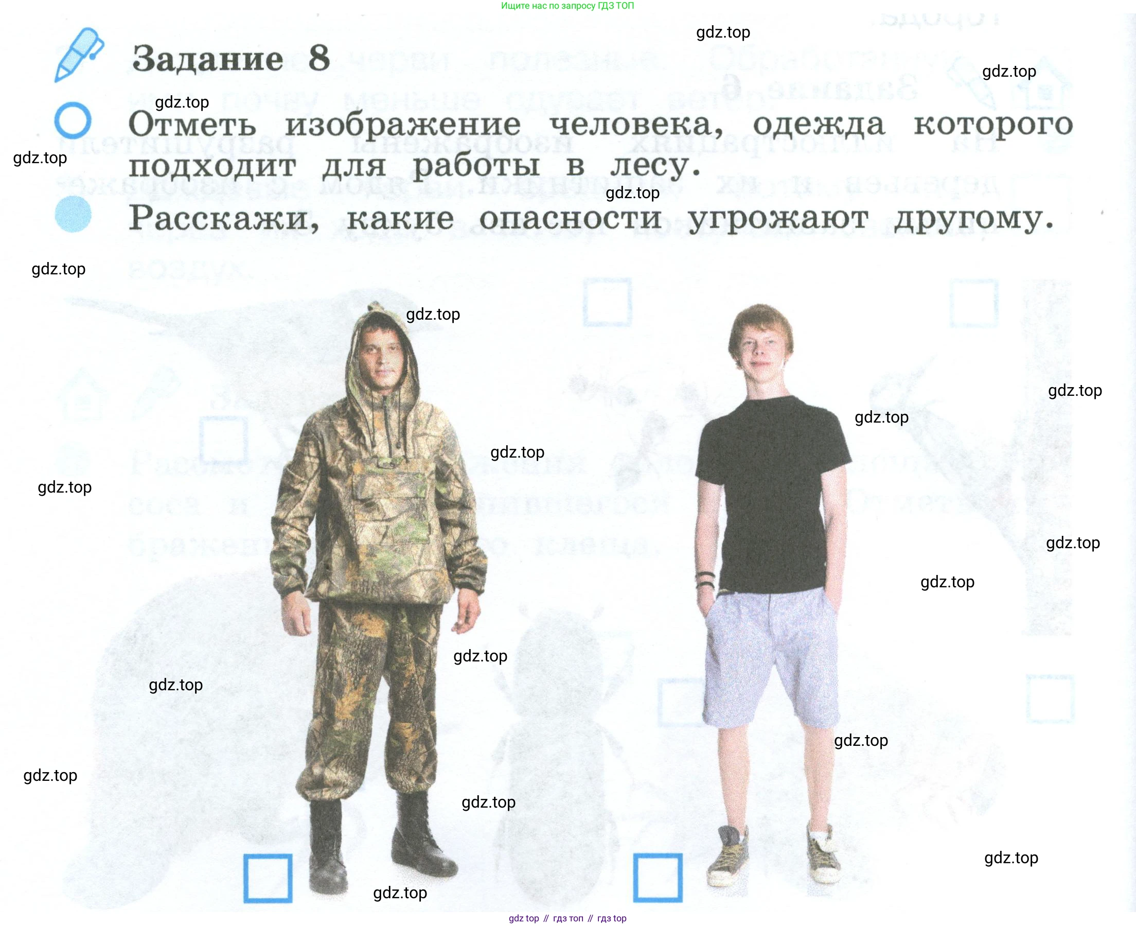 ГДЗ Окружающий мир, 2 класс рабочая тетрадь, авторы: Вахрушев Александр Александрович, Ловягин С Н, Зорин Н В, Кремлева И И, издательство Просвещение, Москва, салатового цвета, Часть 1, страница 74, номер 8, Условие