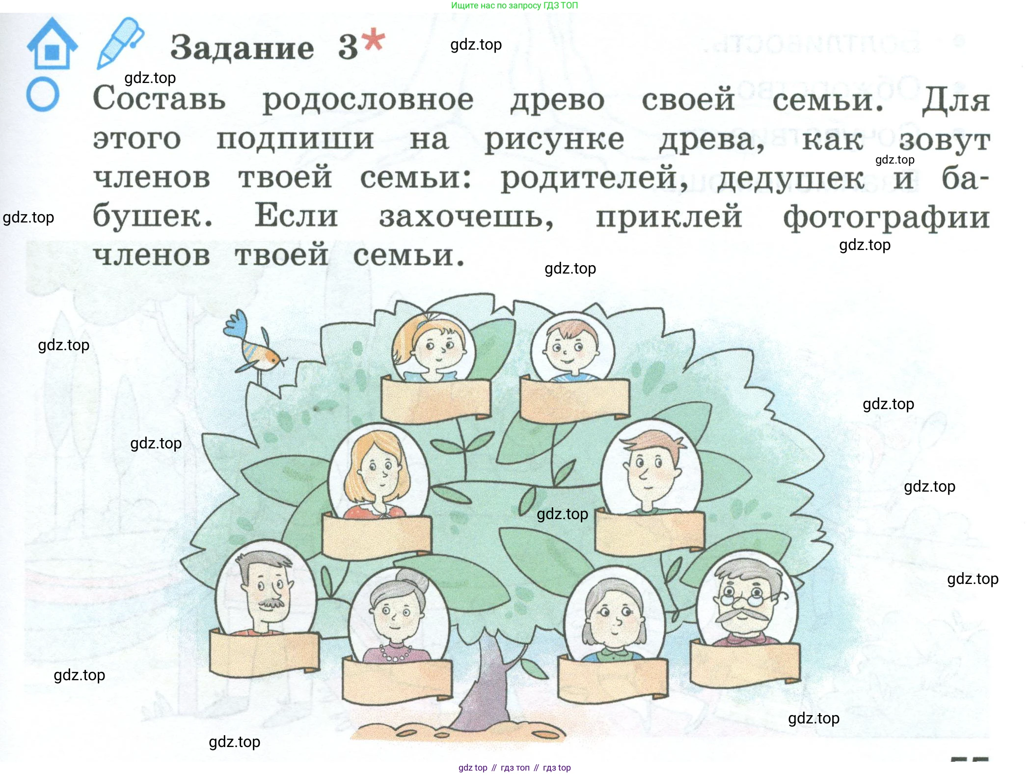 ГДЗ Окружающий мир, 2 класс рабочая тетрадь, авторы: Вахрушев Александр Александрович, Ловягин С Н, Зорин Н В, Кремлева И И, издательство Просвещение, Москва, салатового цвета, Часть 2, страница 55, номер 3, Условие