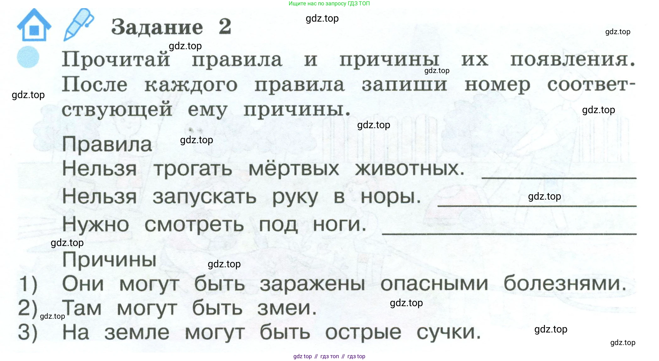 ГДЗ Окружающий мир, 2 класс рабочая тетрадь, авторы: Вахрушев Александр Александрович, Ловягин С Н, Зорин Н В, Кремлева И И, издательство Просвещение, Москва, салатового цвета, Часть 2, страница 58, номер 2, Условие