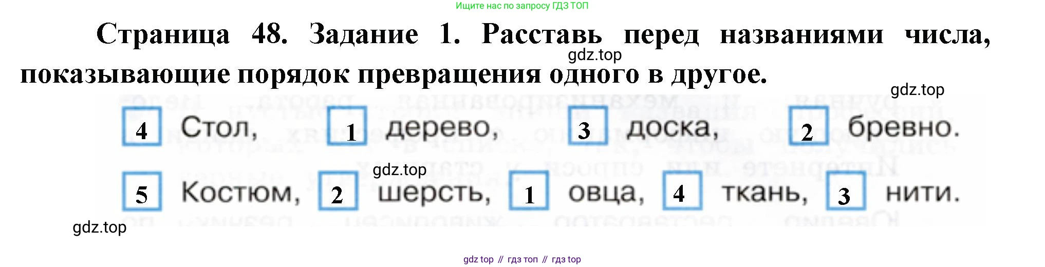 ГДЗ Окружающий мир, 2 класс рабочая тетрадь, авторы: Вахрушев Александр Александрович, Ловягин С Н, Зорин Н В, Кремлева И И, издательство Просвещение, Москва, салатового цвета, Часть 2, страница 48, номер 1, Решение