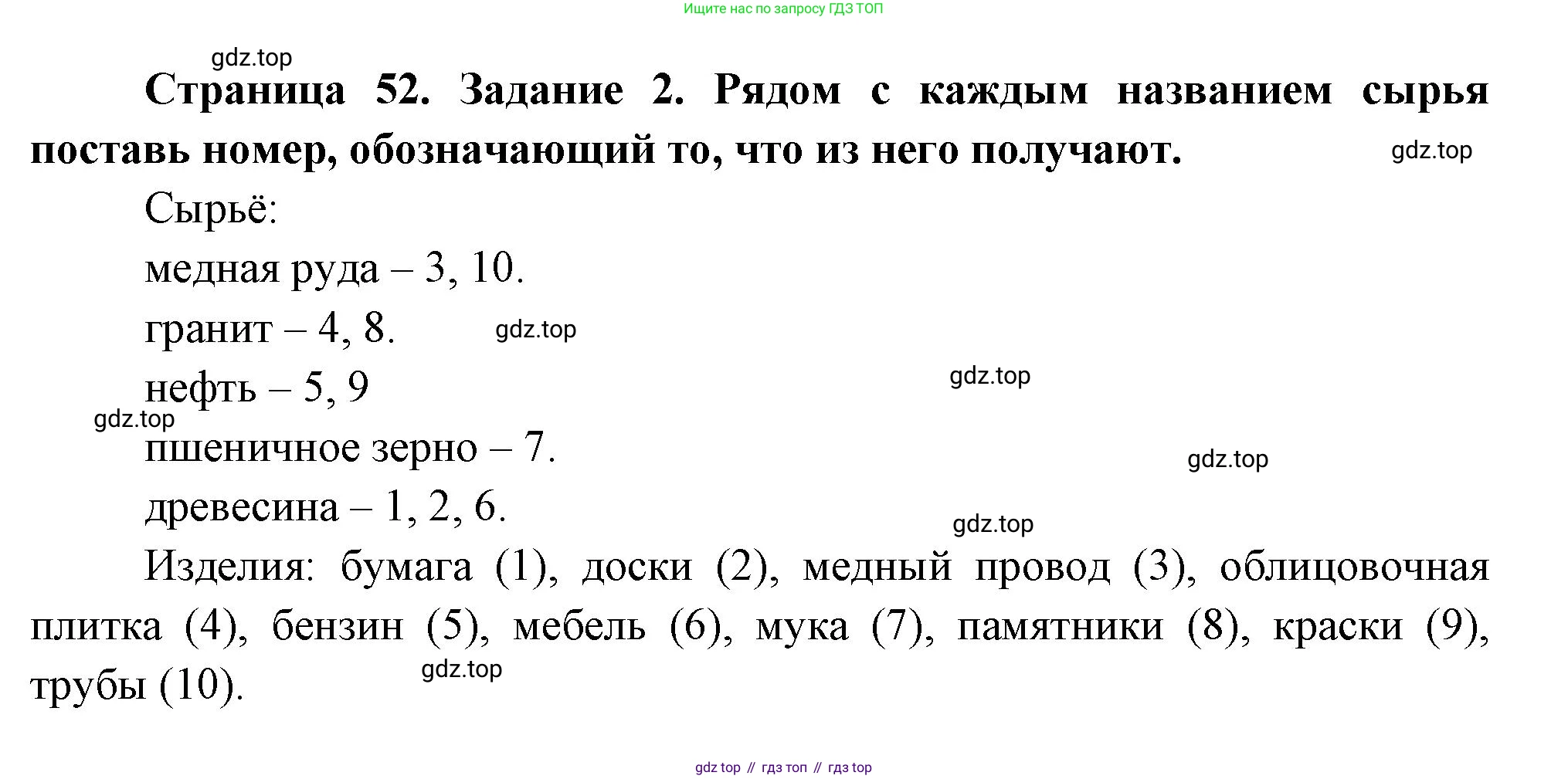 ГДЗ Окружающий мир, 2 класс рабочая тетрадь, авторы: Вахрушев Александр Александрович, Ловягин С Н, Зорин Н В, Кремлева И И, издательство Просвещение, Москва, салатового цвета, Часть 2, страница 52, номер 2, Решение