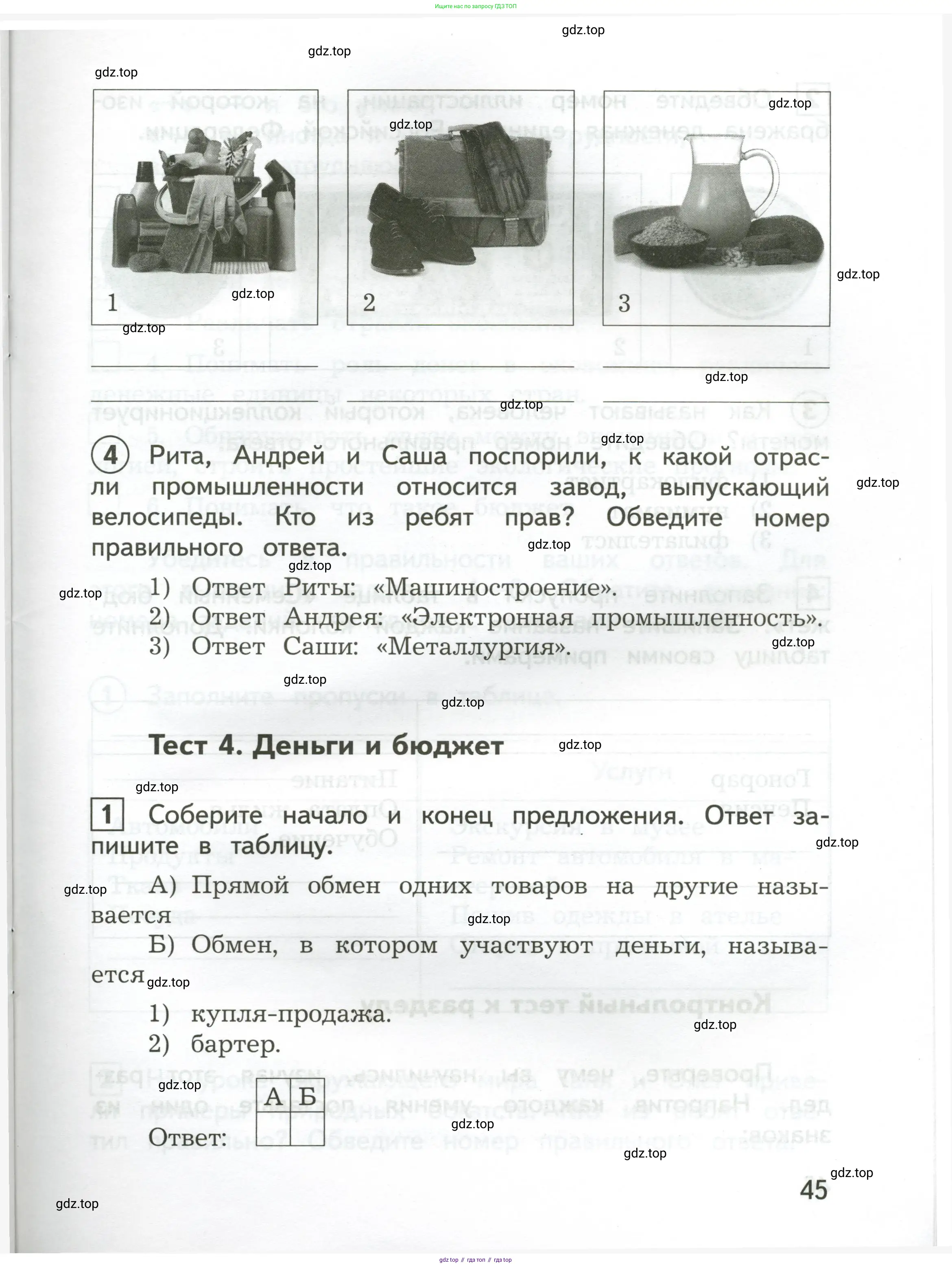 Окружающий мир, 3 класс Предварительный контроль, текущий контроль, итоговый контроль, авторы: Глаголева Юлия Игоревна, Архипова Ю И, издательство Просвещение, Москва, 2023, белого цвета, страница 45