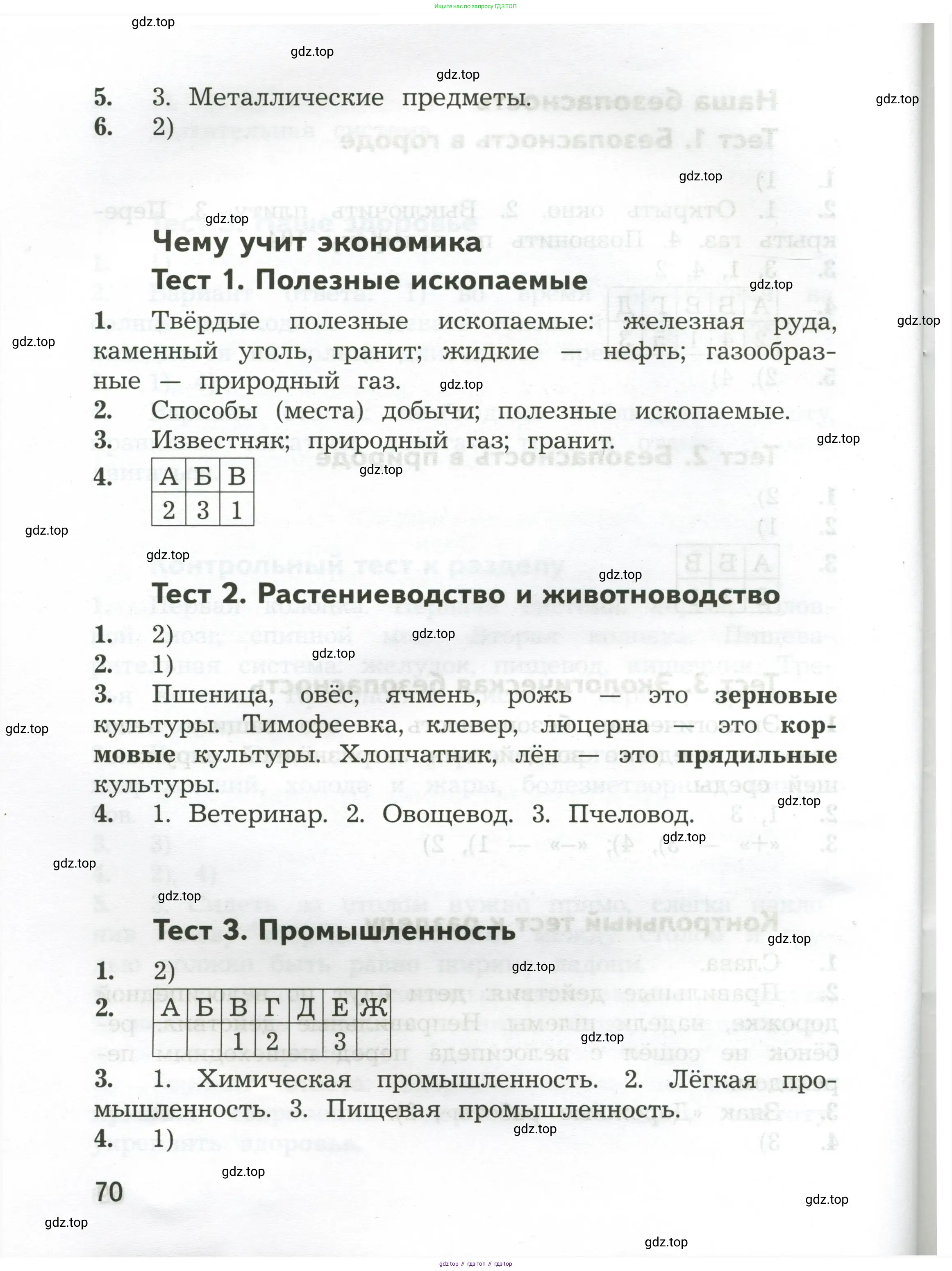 Окружающий мир, 3 класс Предварительный контроль, текущий контроль, итоговый контроль, авторы: Глаголева Юлия Игоревна, Архипова Ю И, издательство Просвещение, Москва, 2023, белого цвета, страница 70