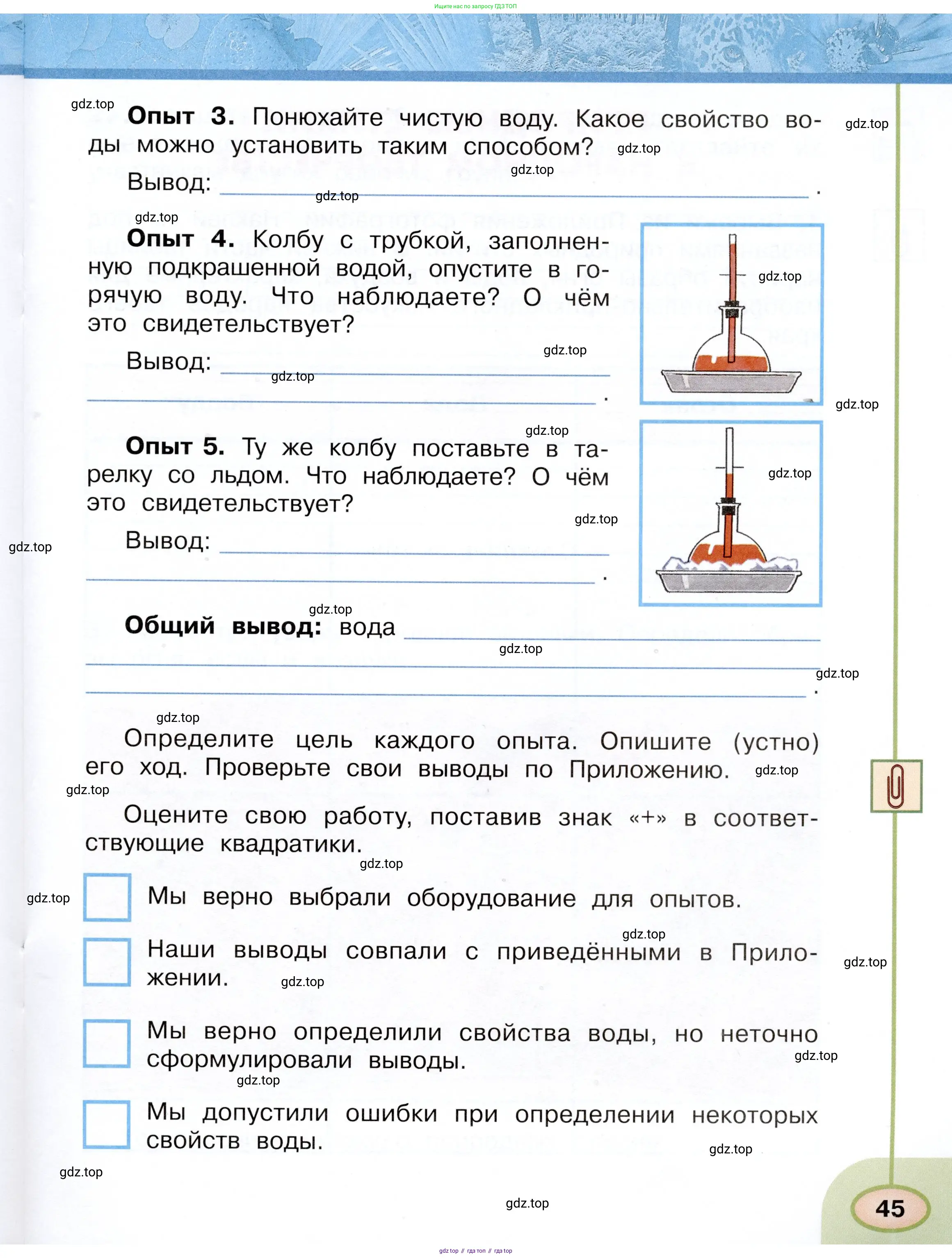 Окружающий мир, 3 класс рабочая тетрадь, авторы: Плешаков Андрей Анатольевич, Новицкая Марина Юрьевна, издательство Просвещение, Москва, 2019, белого цвета, Часть 1, страница 45