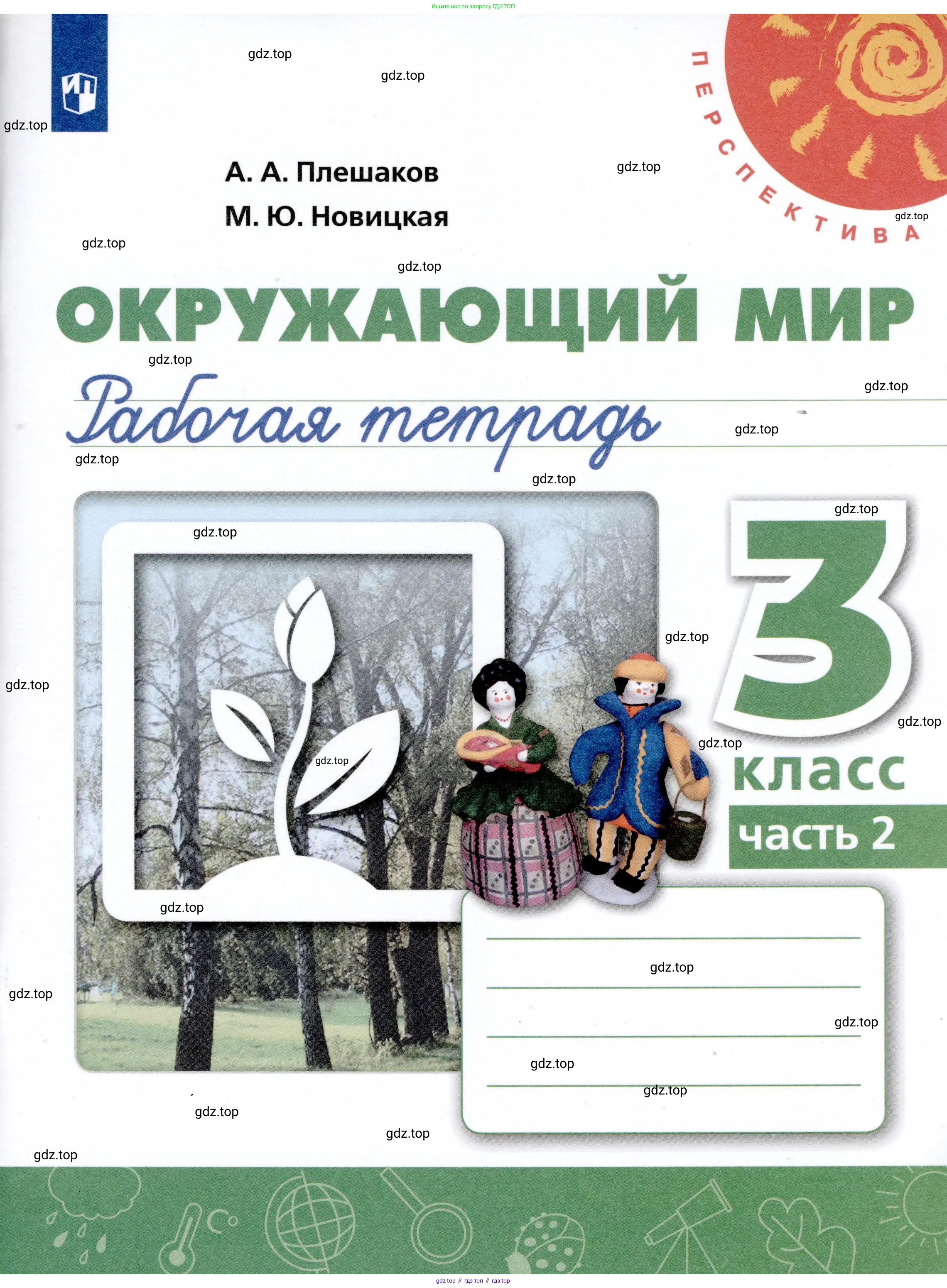 Окружающий мир, 3 класс рабочая тетрадь, авторы: Плешаков Андрей Анатольевич, Новицкая Марина Юрьевна, издательство Просвещение, Москва, 2019, белого цвета,