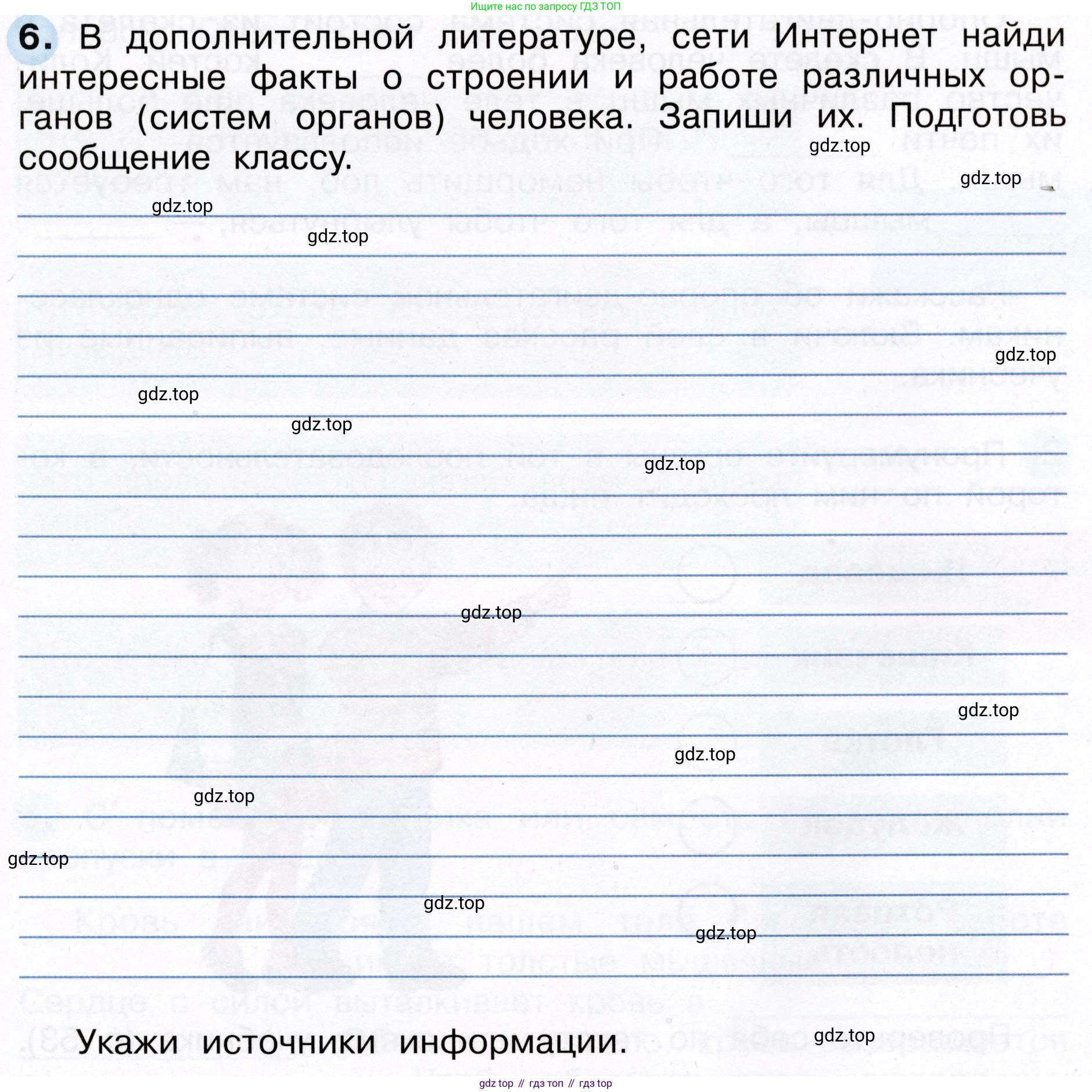 Окружающий мир, 3 класс рабочая тетрадь, авторы: Плешаков Андрей Анатольевич, Новицкая Марина Юрьевна, издательство Просвещение, Москва, 2019, белого цвета, Часть 2, страница 29, номер 6, Условие